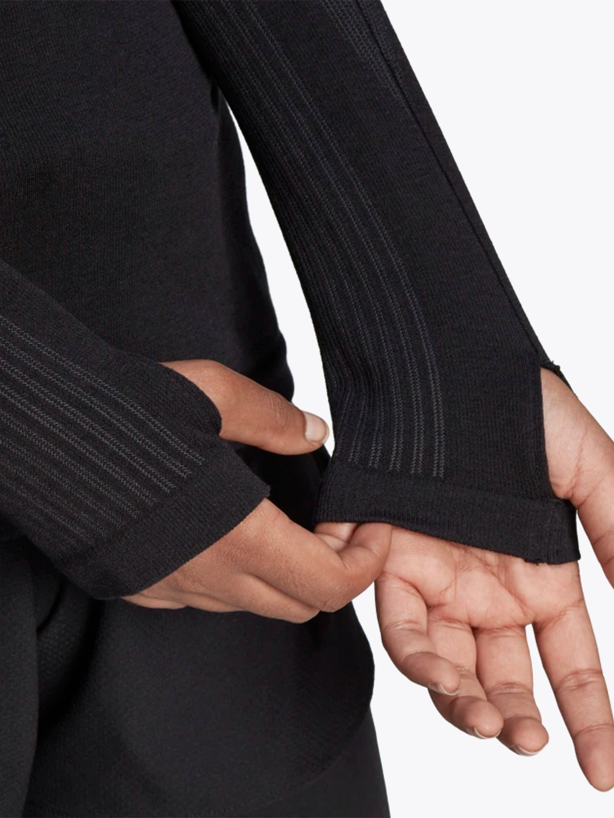 adidas X-City Knit Long Sleeve Black / Carbon / Beam Orange