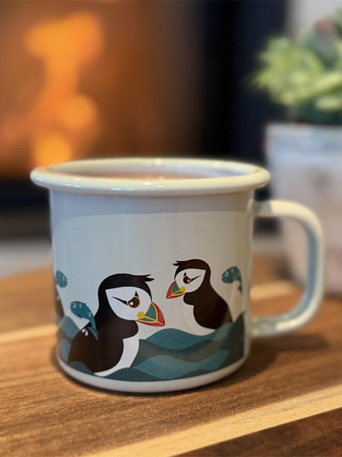 Blafre Emaljekopp 2,5 dl Lundefugl