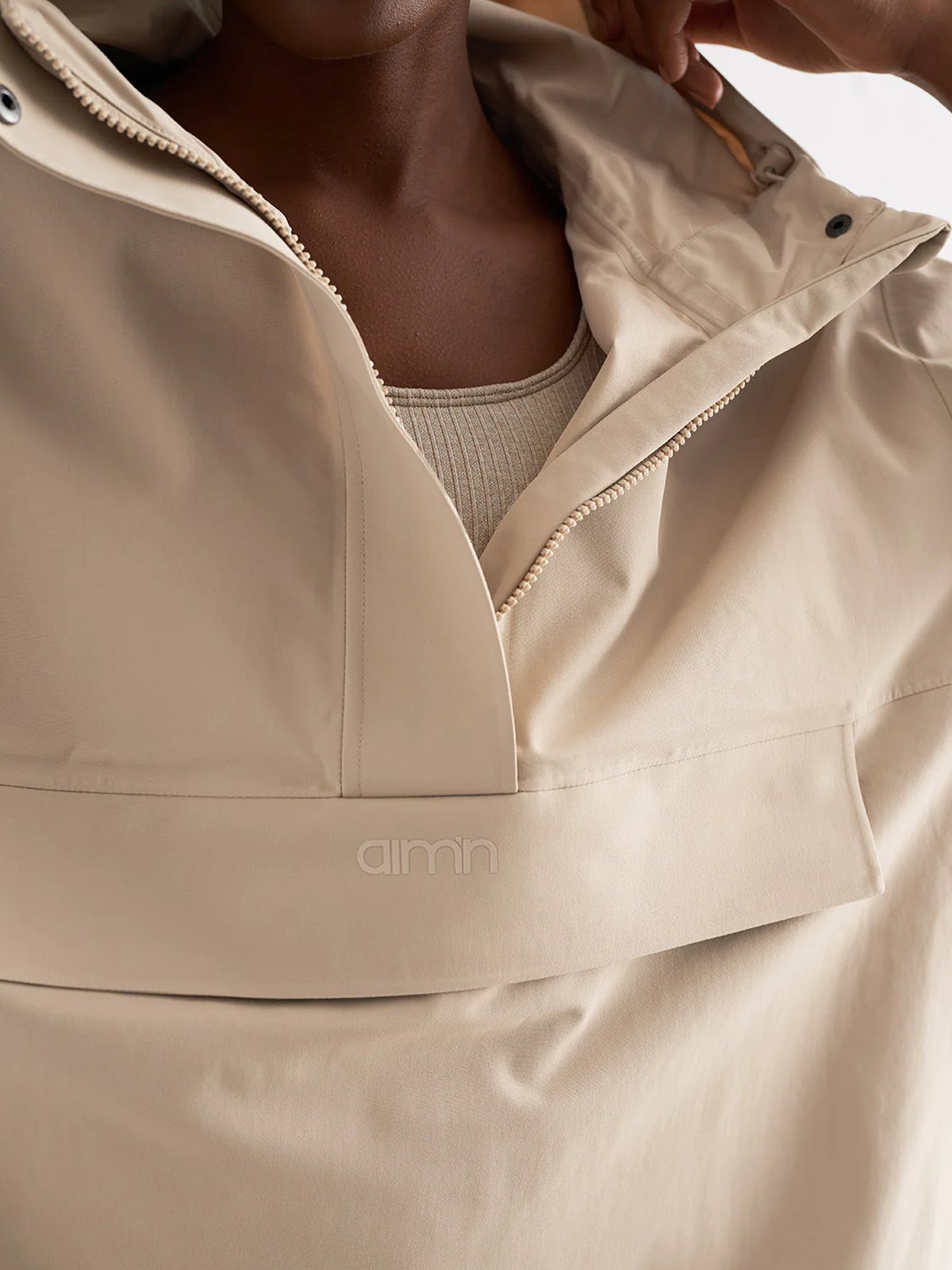 Aim'n Oversized Anorak Beige