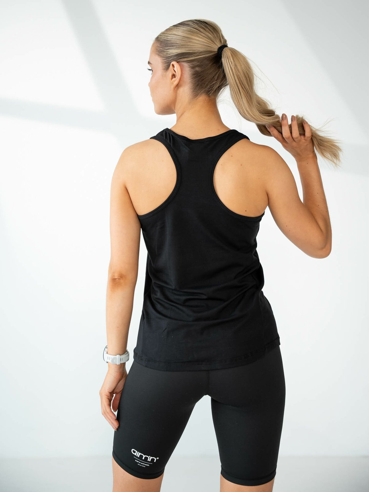 Aim'n Soft Basic Racerback Tank Black
