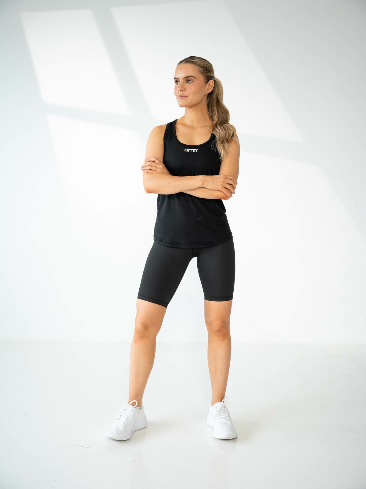 Aim'n Soft Basic Racerback Tank Black