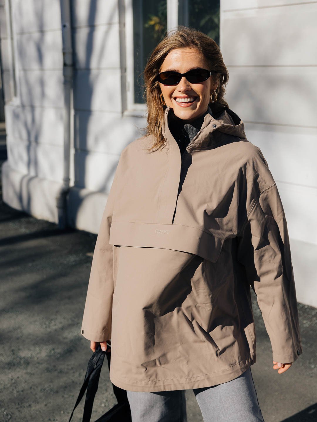 Aim'n Oversized Anorak Espresso