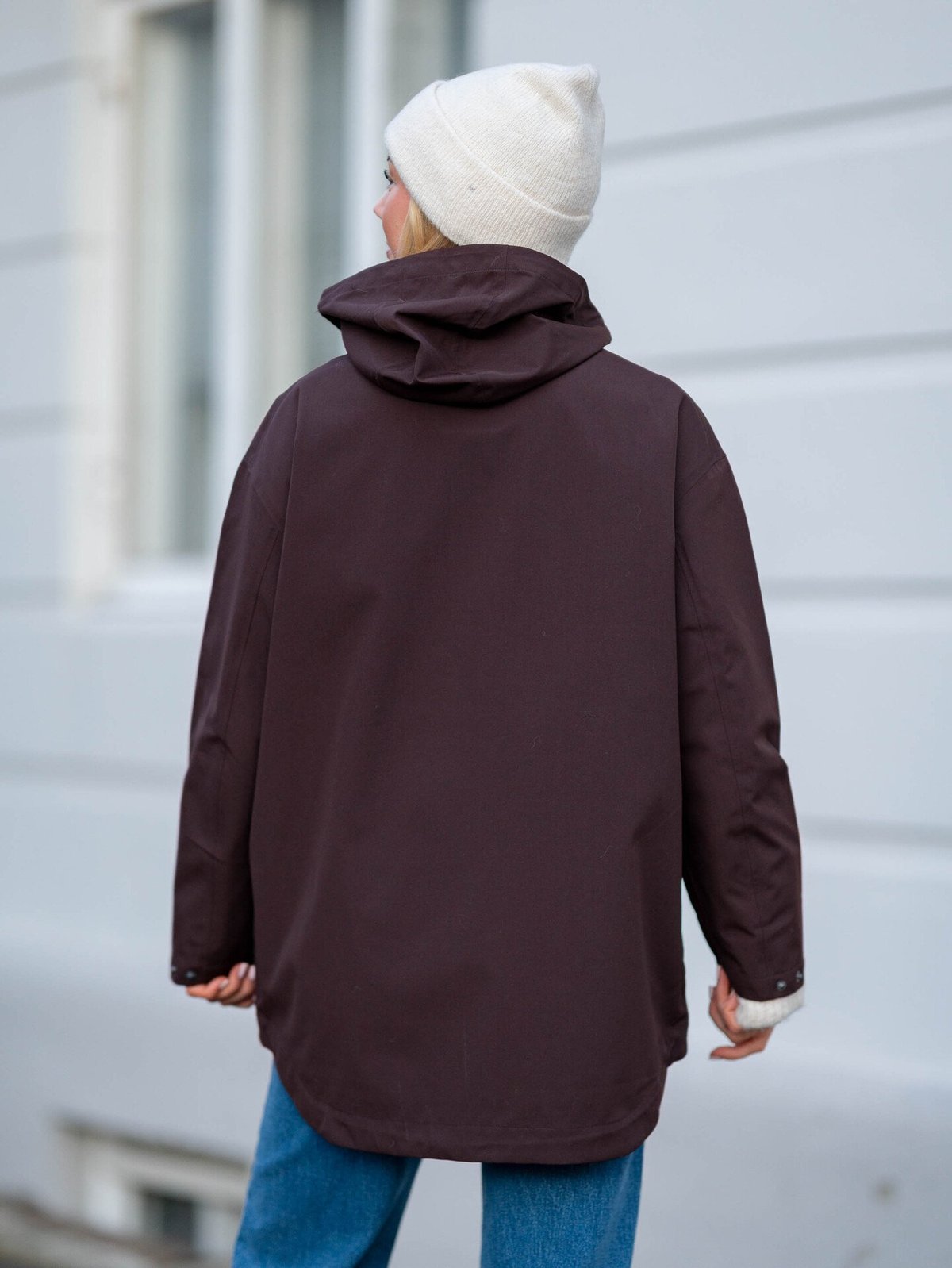 Aim'n Oversized Anorak Cacao