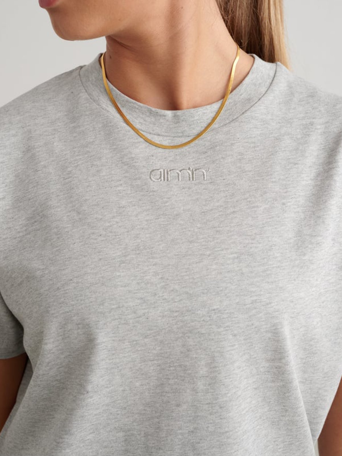 Aim'n Boxy T-shirt Grey Melange