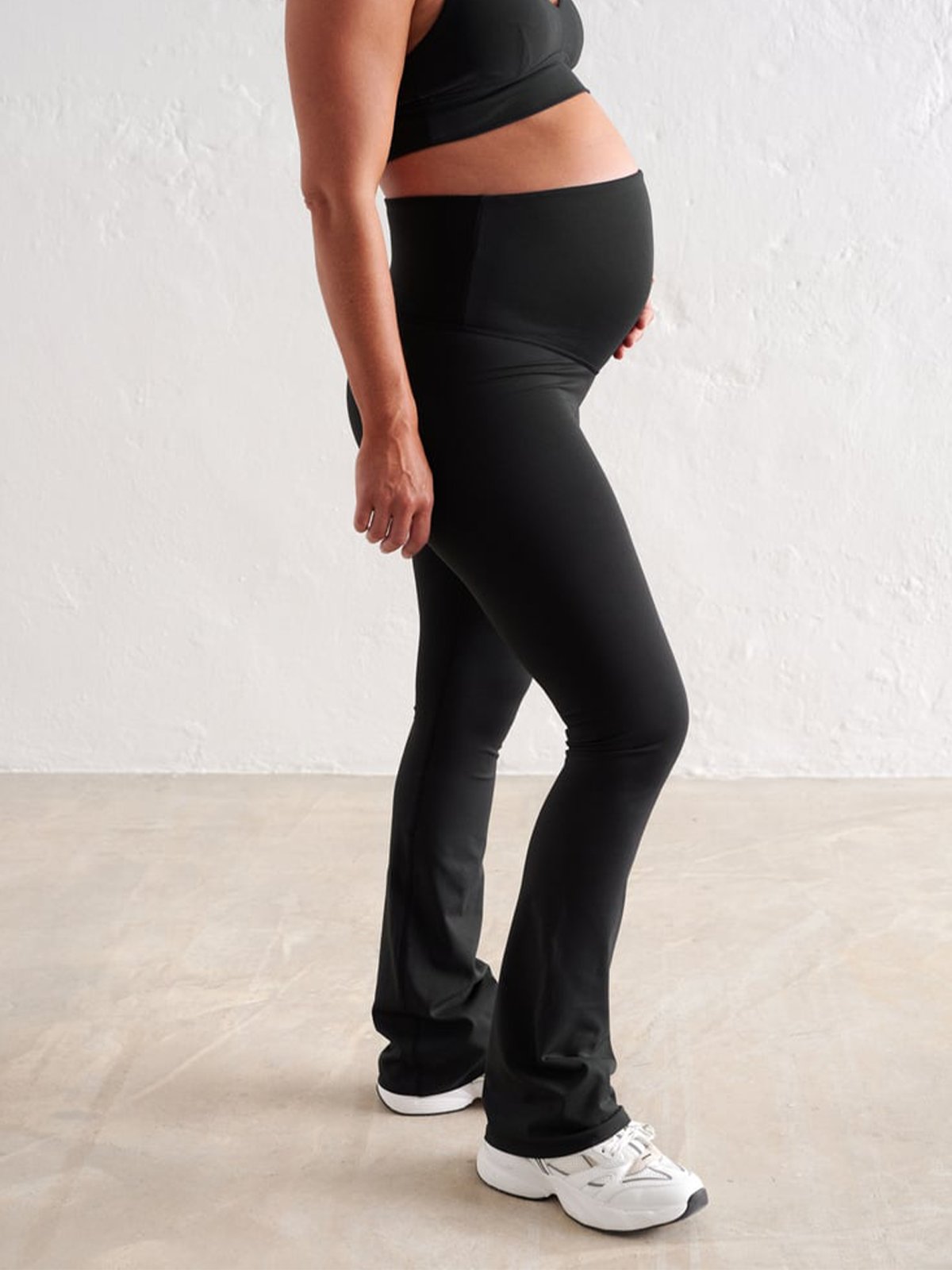 Aim'n Sense Maternity Flare Tights Black