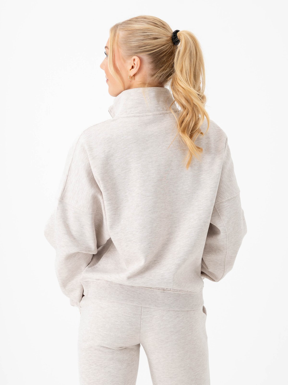 Aim'n Varsity Sweat Half Zip Dark Clay