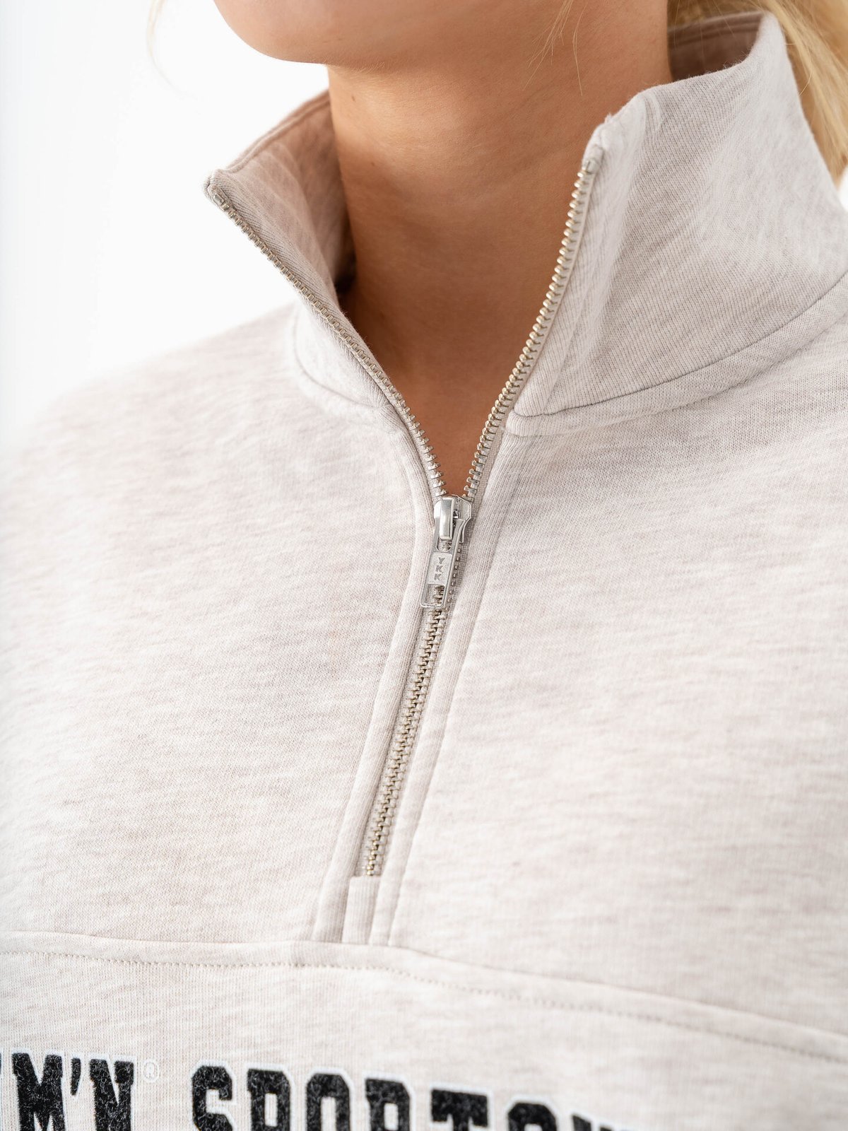 Aim'n Varsity Sweat Half Zip Dark Clay