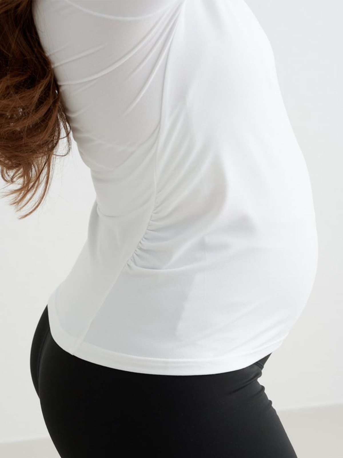 Aim'n Soft Basic Maternity Short Sleeve White