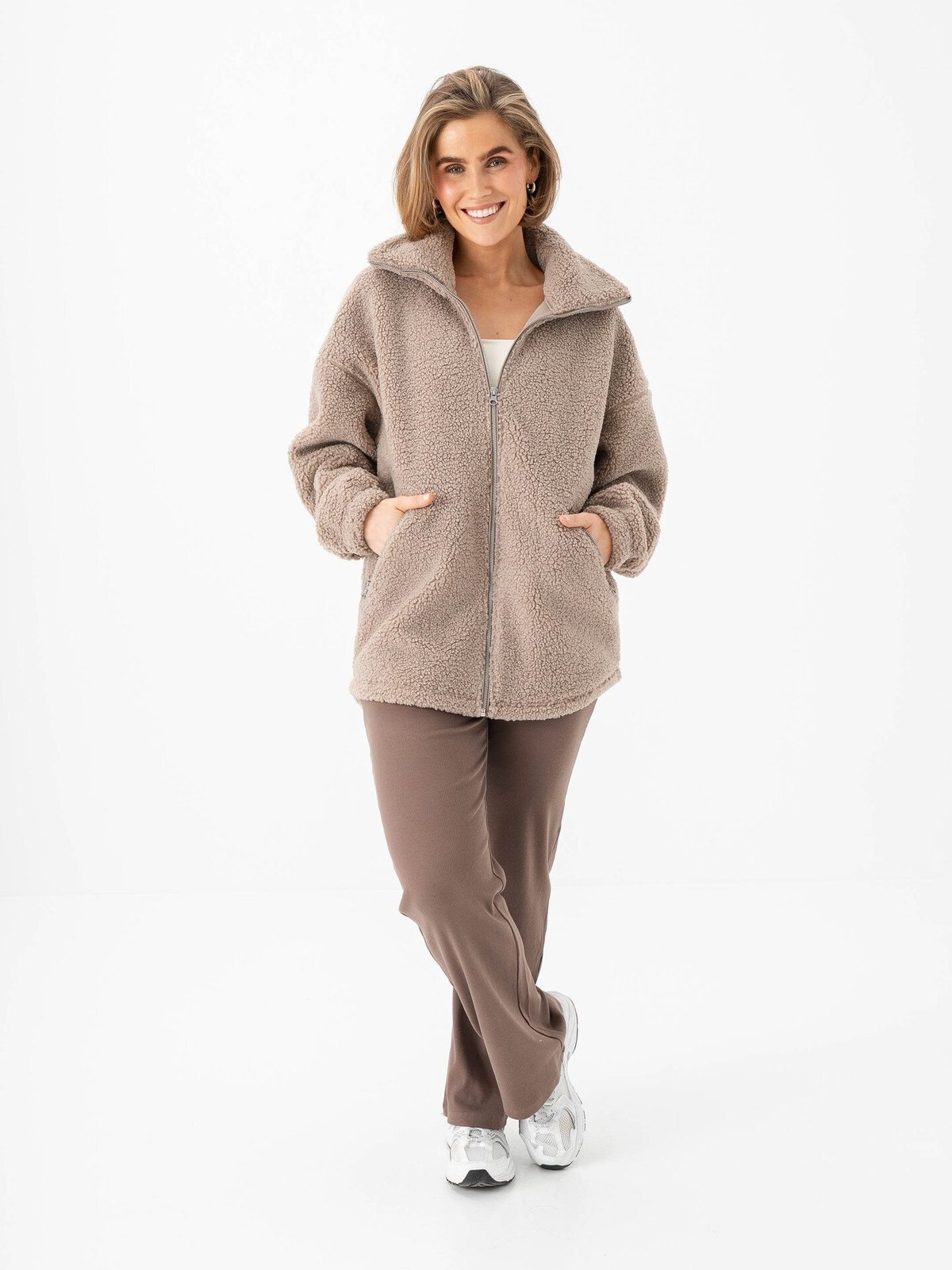 Aim'n Ease Ribbed Pants Macchiato