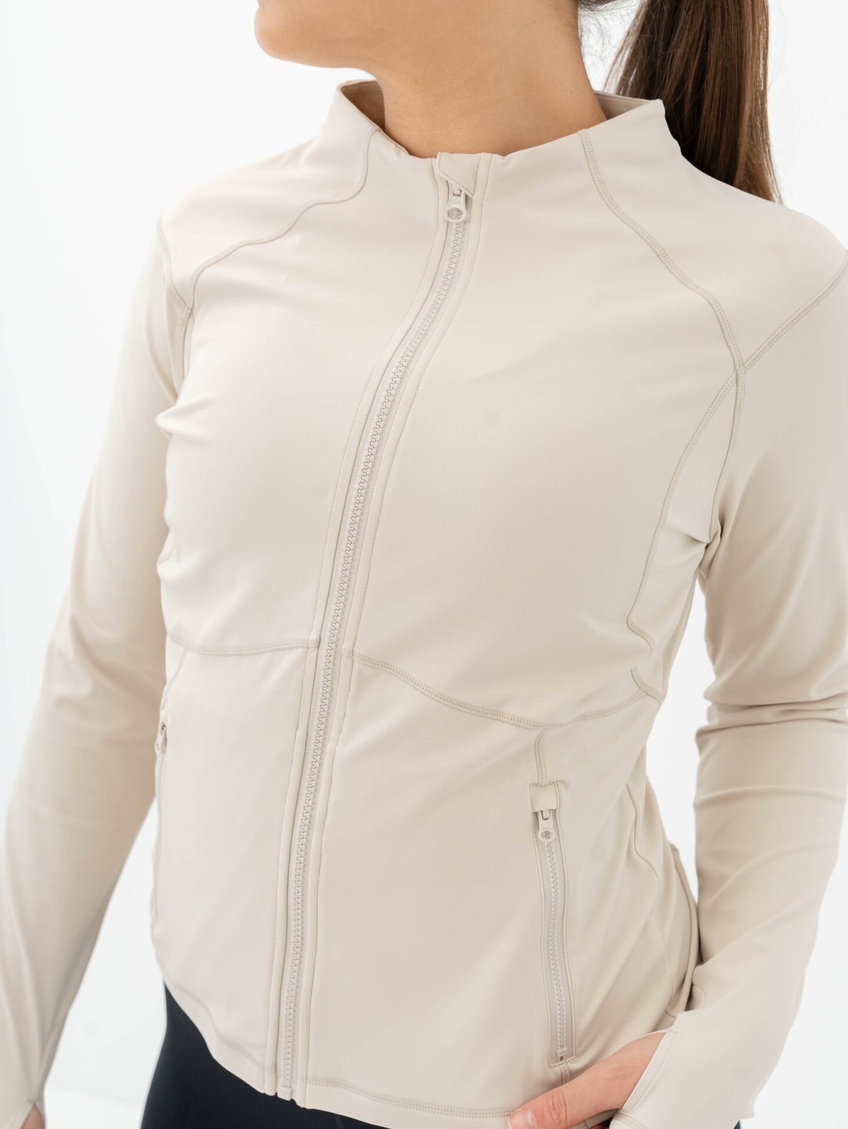 Aim'n Sculpting Zip Jacket Clay