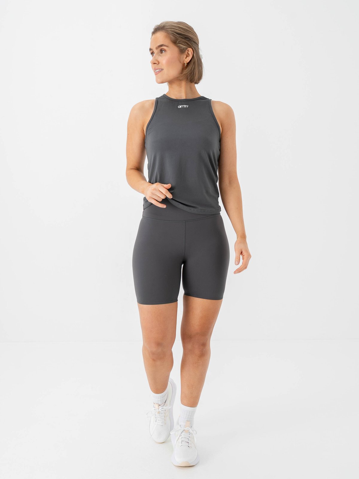 Aim'n Sense Midi Biker Shorts Shadow Grey