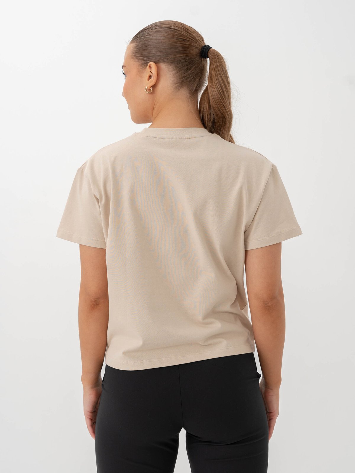 Aim'n Serif Boxy T-Shirt Cafe Au Lait