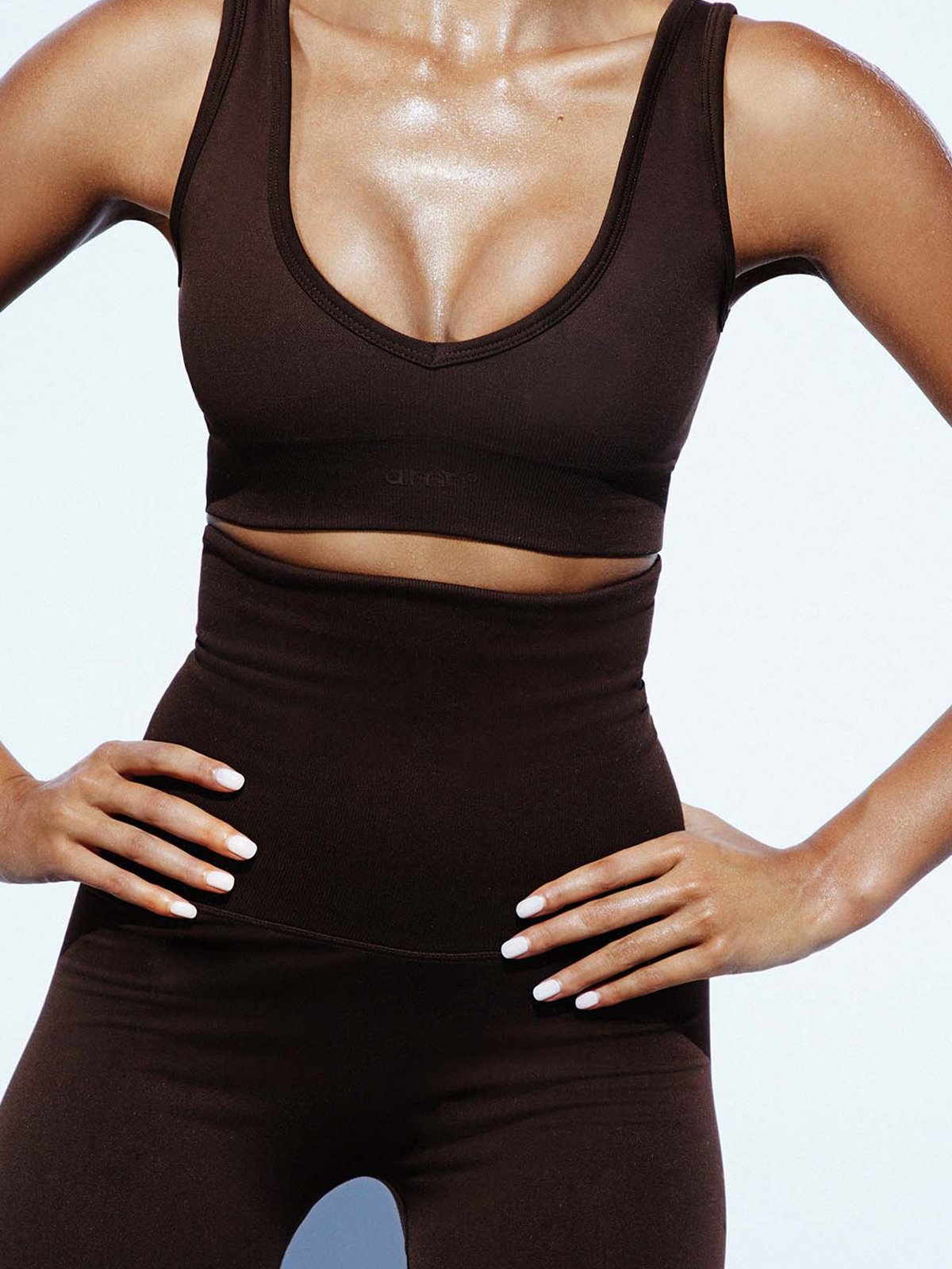 Aim'n Shape Seamless Deep Cut Bra Chocolate