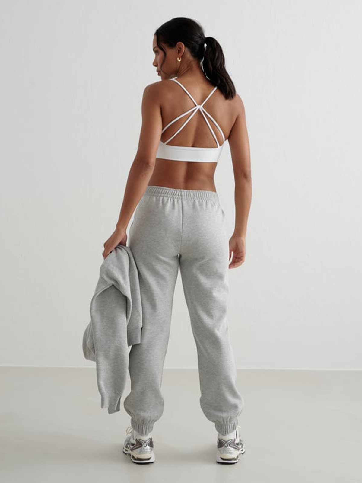 Aim'n Varsity Classic Sweat Pants Grey Melange