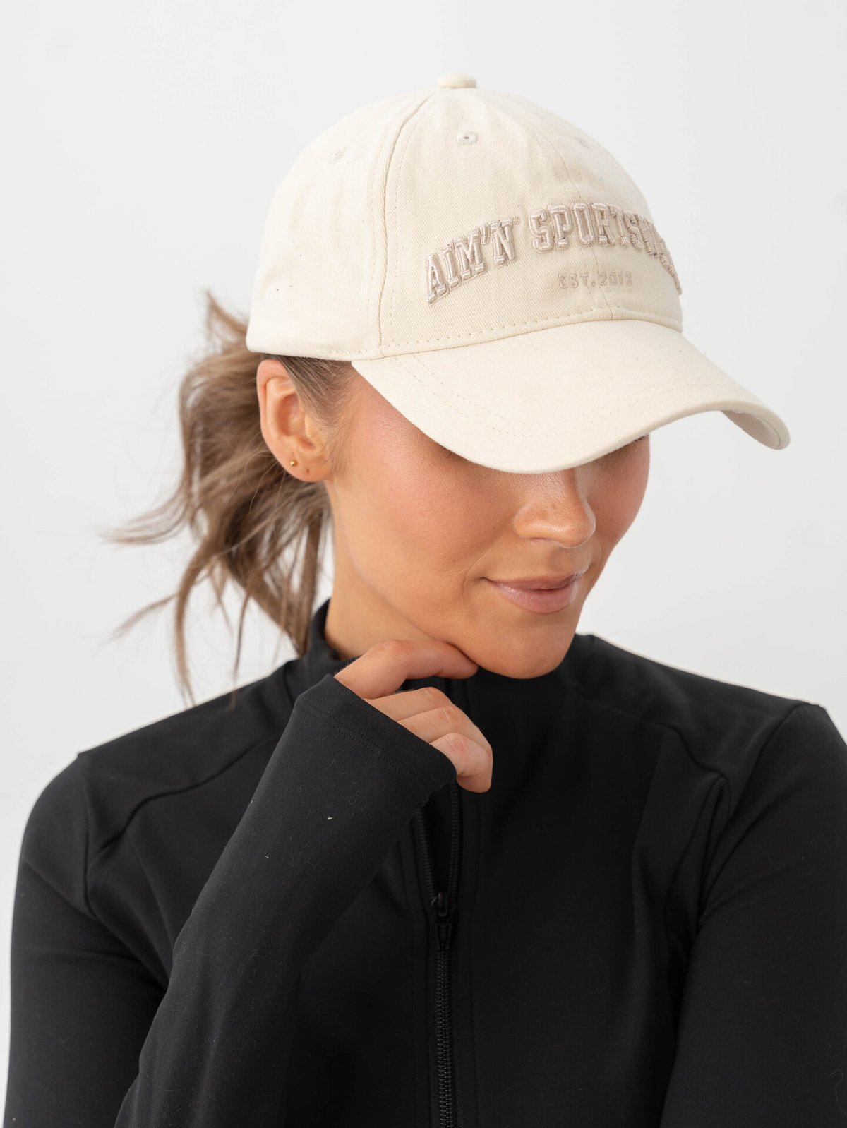 Aim'n Varsity Cap Cafè au lait