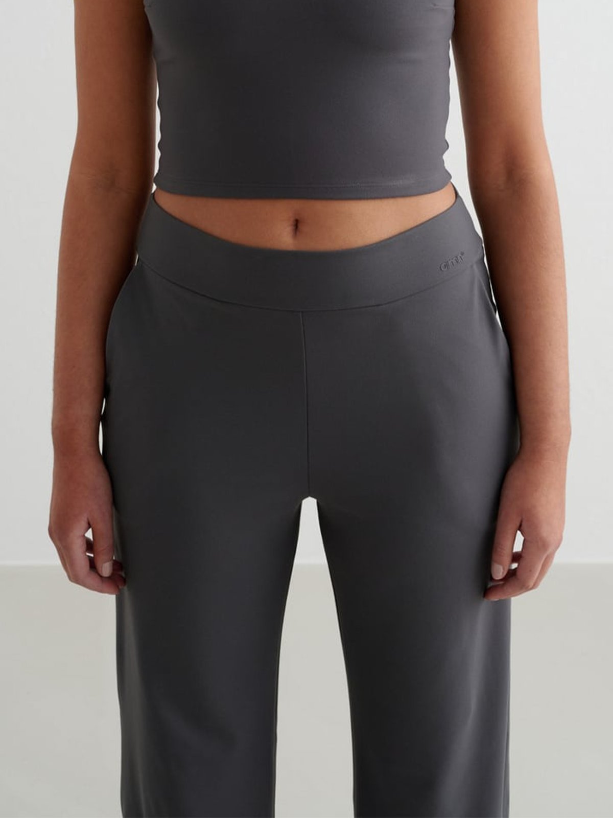 Aim'n Sense Wide Petite Pants Shadow Grey