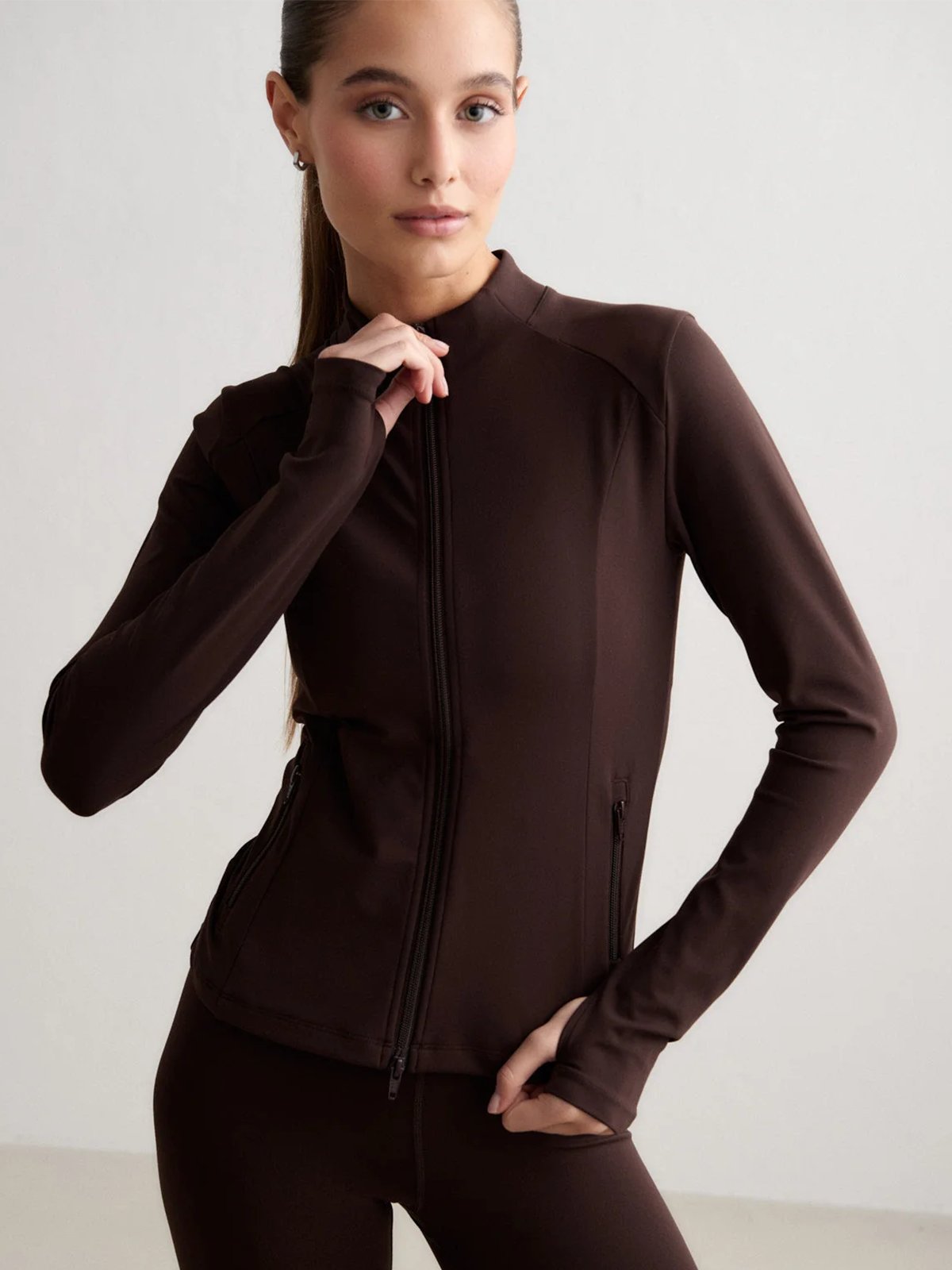 Aim'n Sense Zip Jacket Chocolate