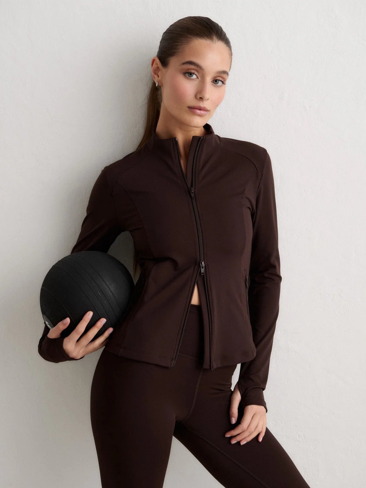 Aim'n Sense Zip Jacket Chocolate