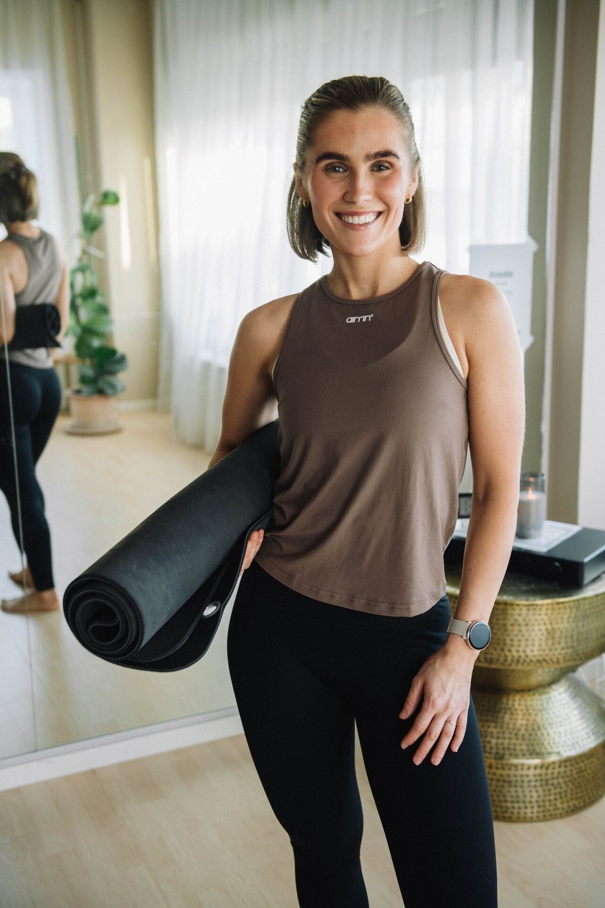 Aim'n Soft Basic Singlet Macchiato