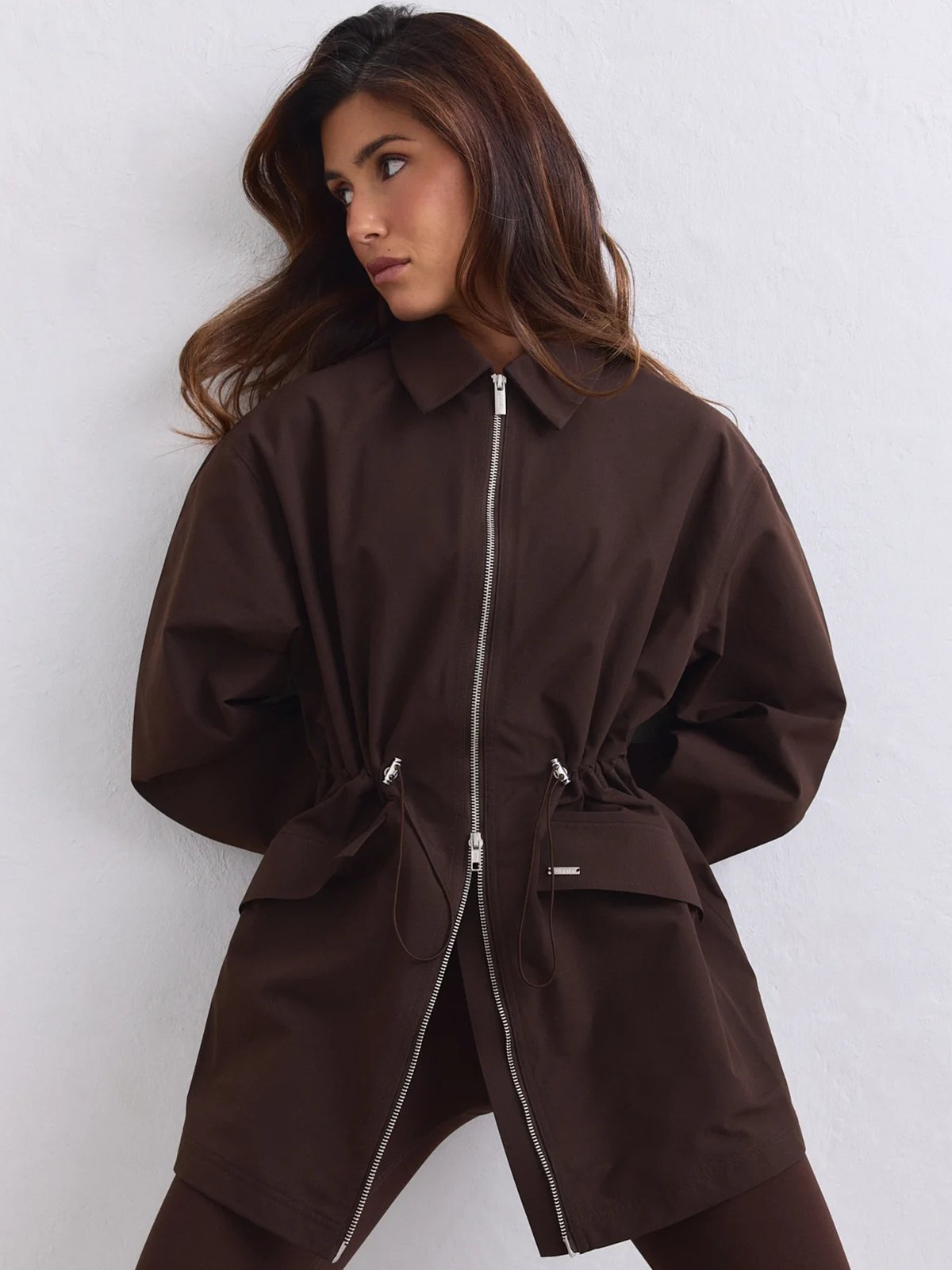 Aim'n Waterproof Zip jacket Chocolate