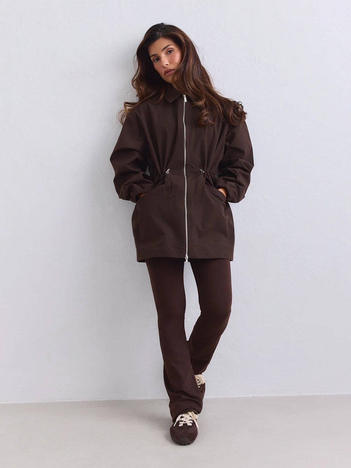 Aim'n Waterproof Zip jacket Chocolate