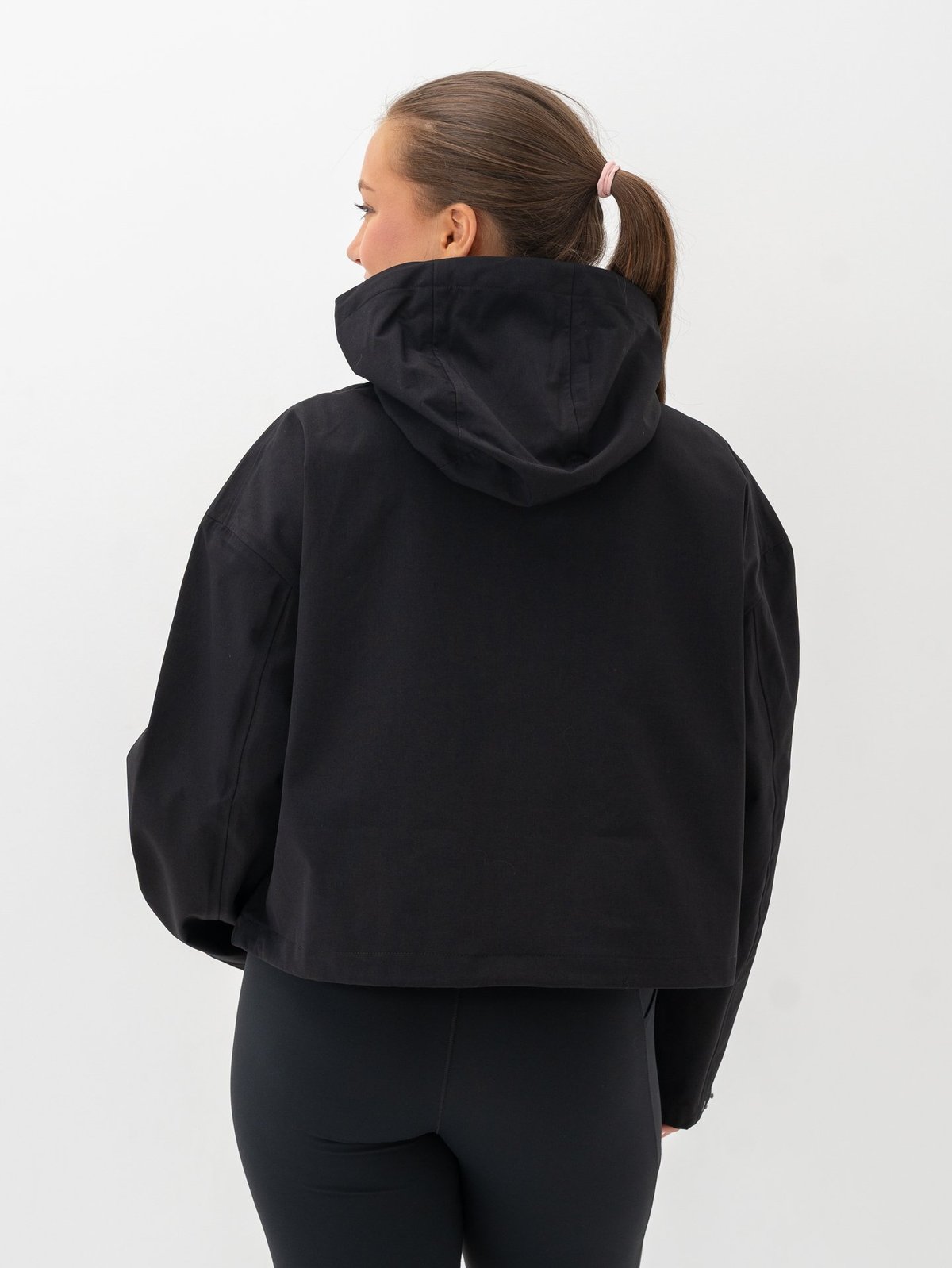 Aim'n Cropped Waterproof Anorak Black