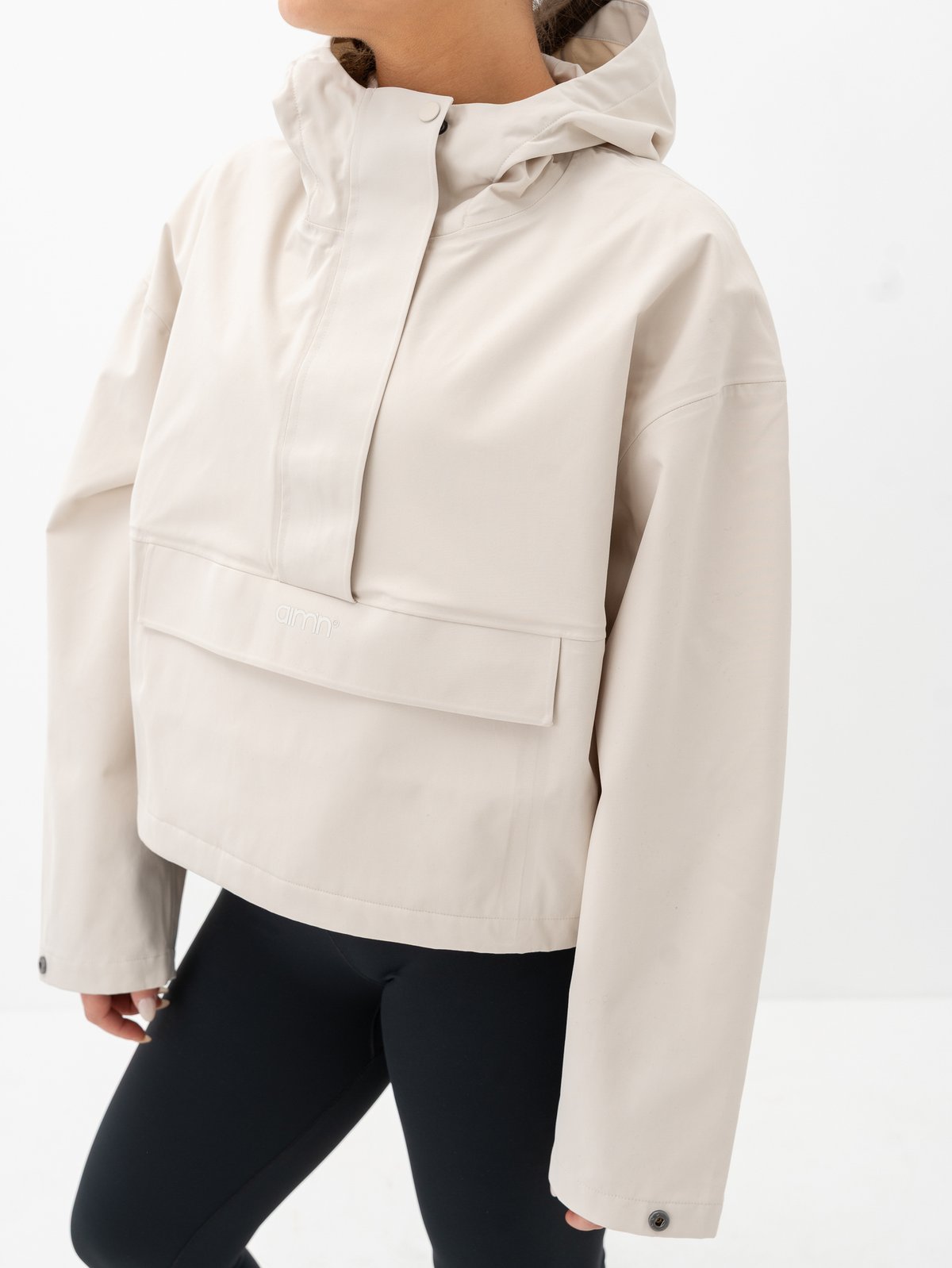 Aim'n Cropped Waterproof Anorak Clay