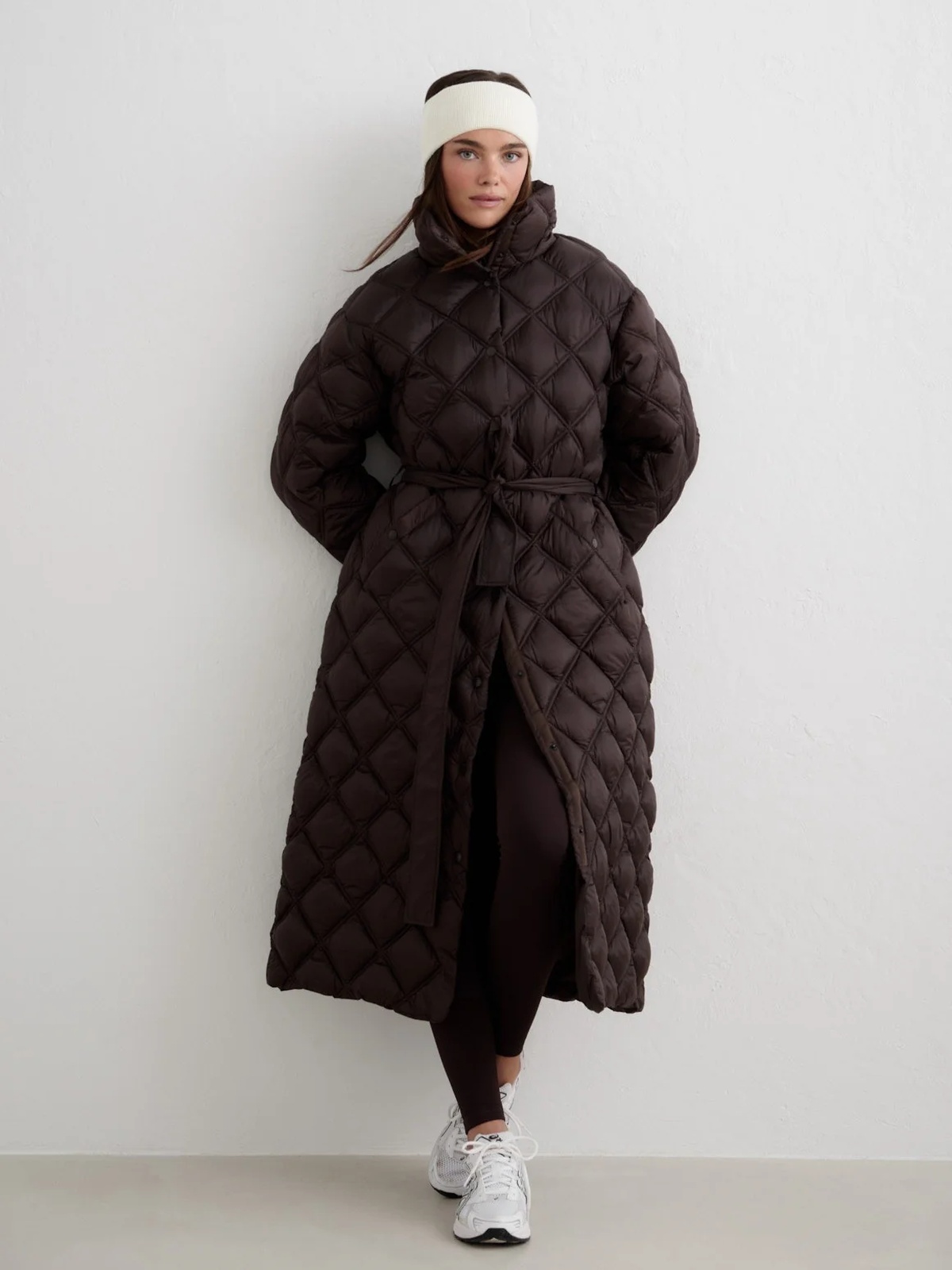 Aim'n Quilted Coat Brun
