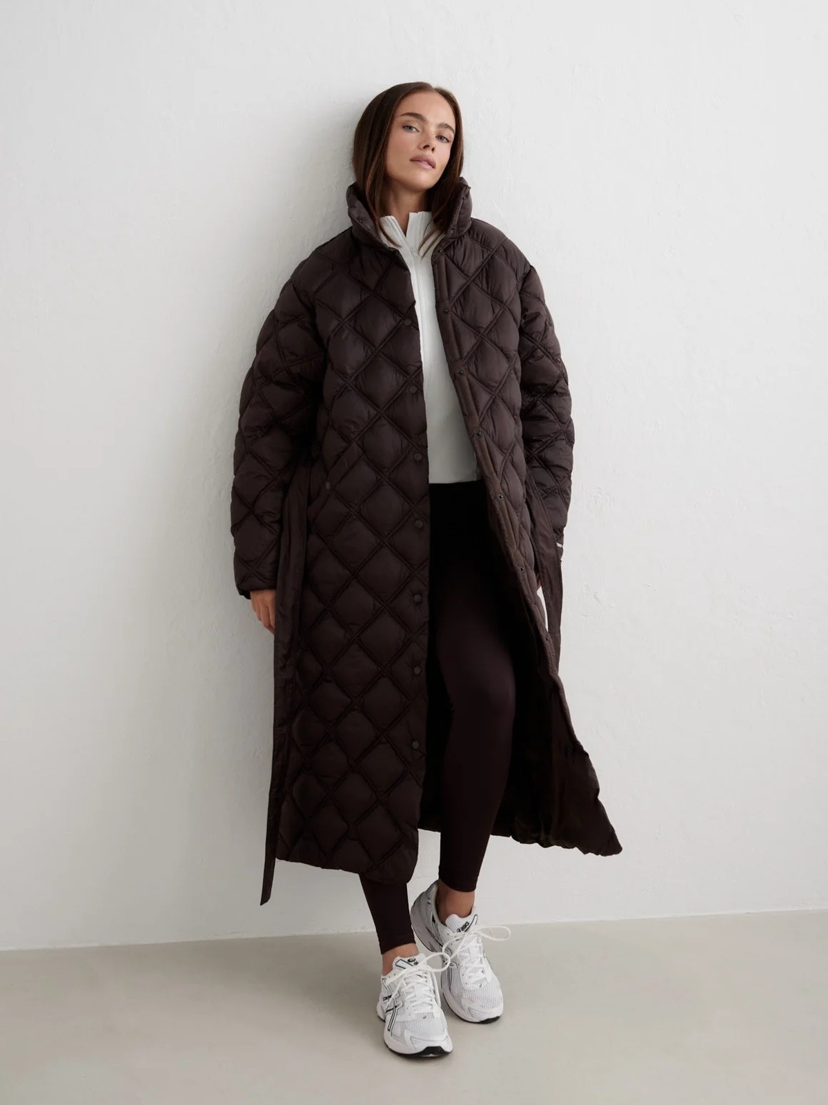 Aim'n Quilted Coat Brun