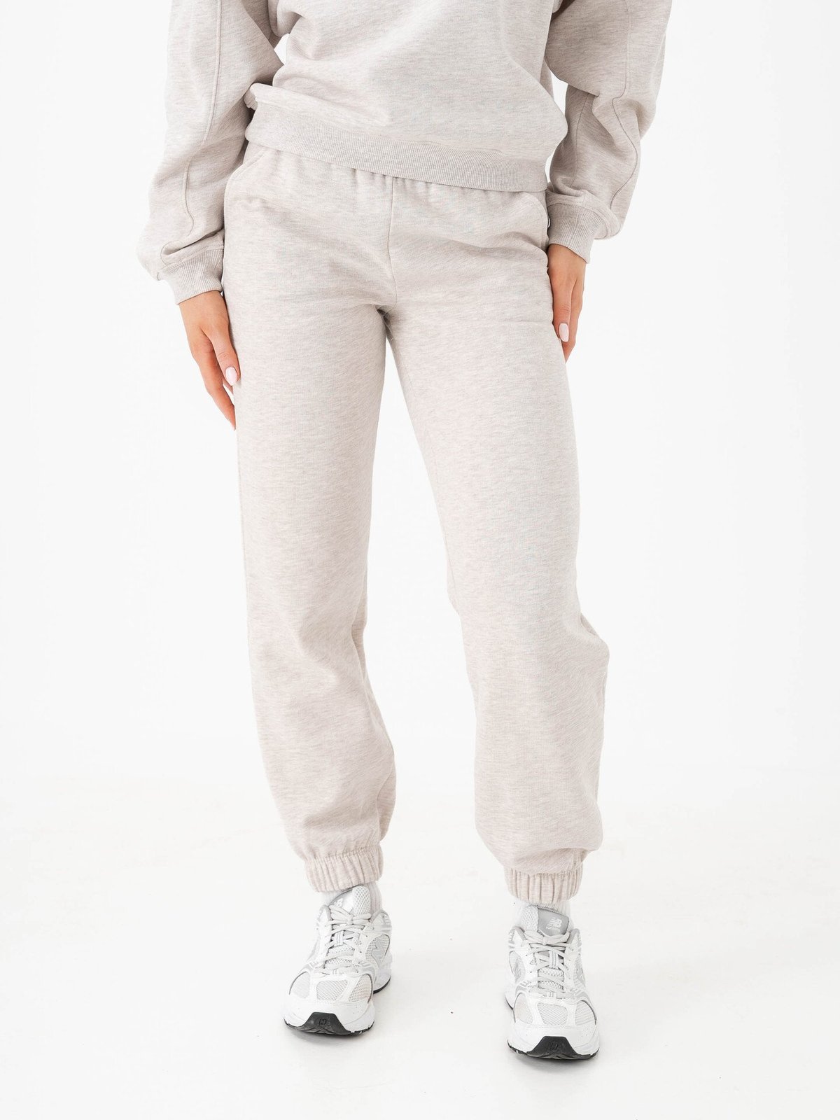 Aim'n Classic Sweat Pants Beige Melange