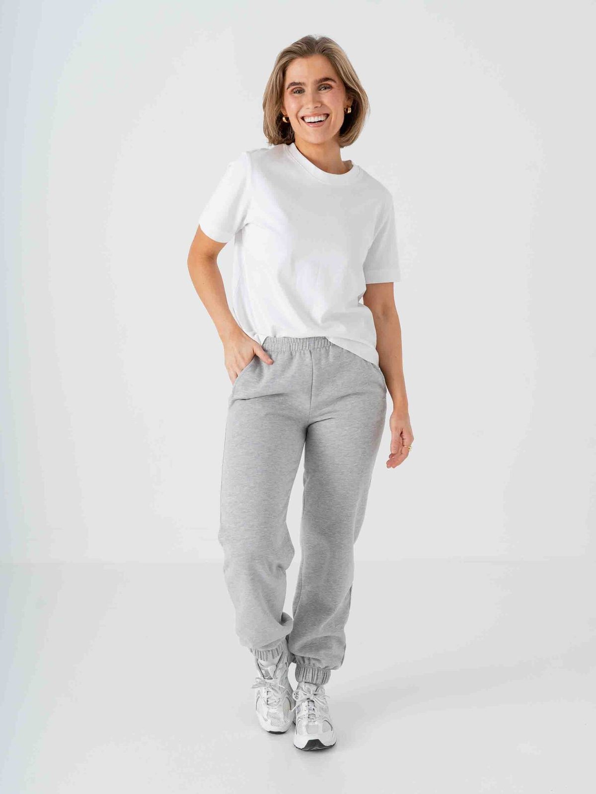 Aim'n Classic Sweat Pants Grey Melange