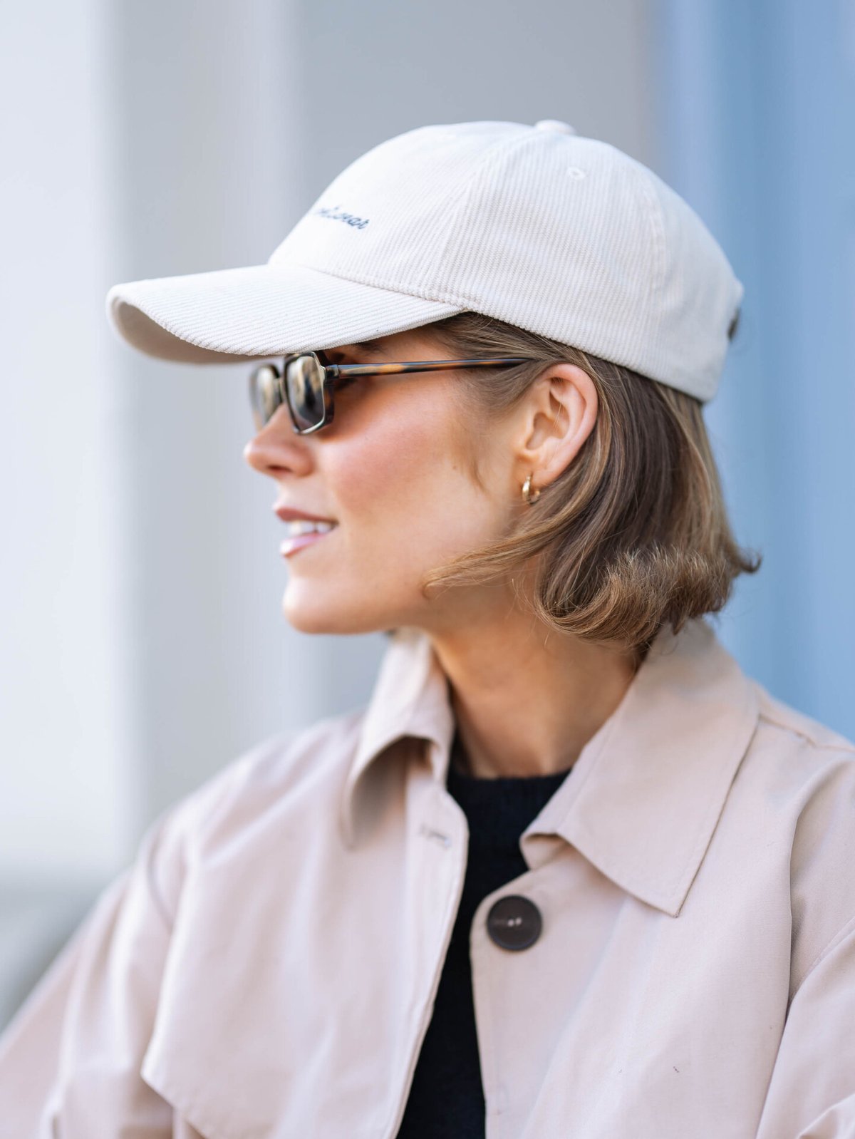 Aim'n Script Corduroy Cap Café Au Lait / Shadow Grey