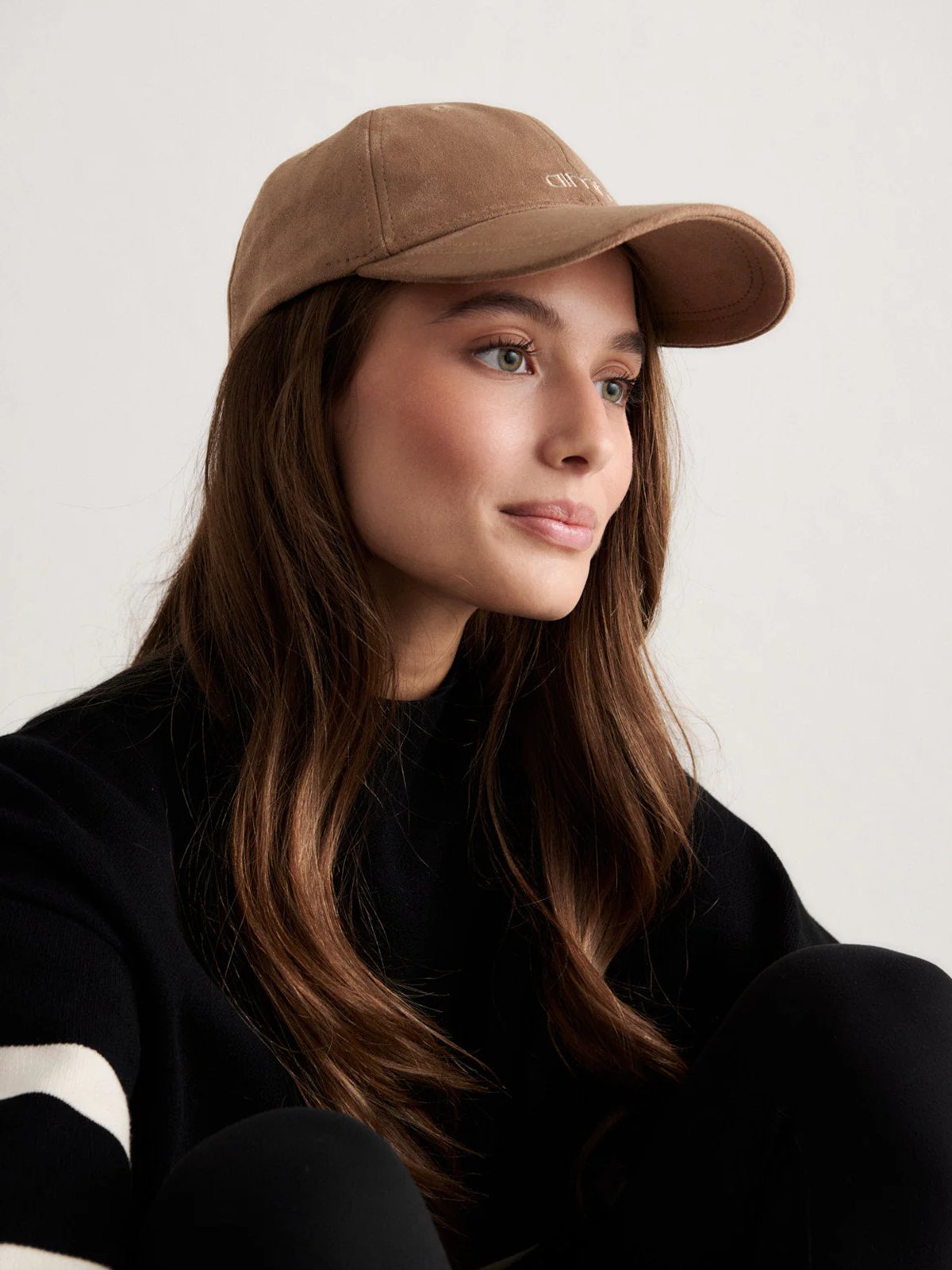 Aim'n Small Logo Suede Cap Espresso