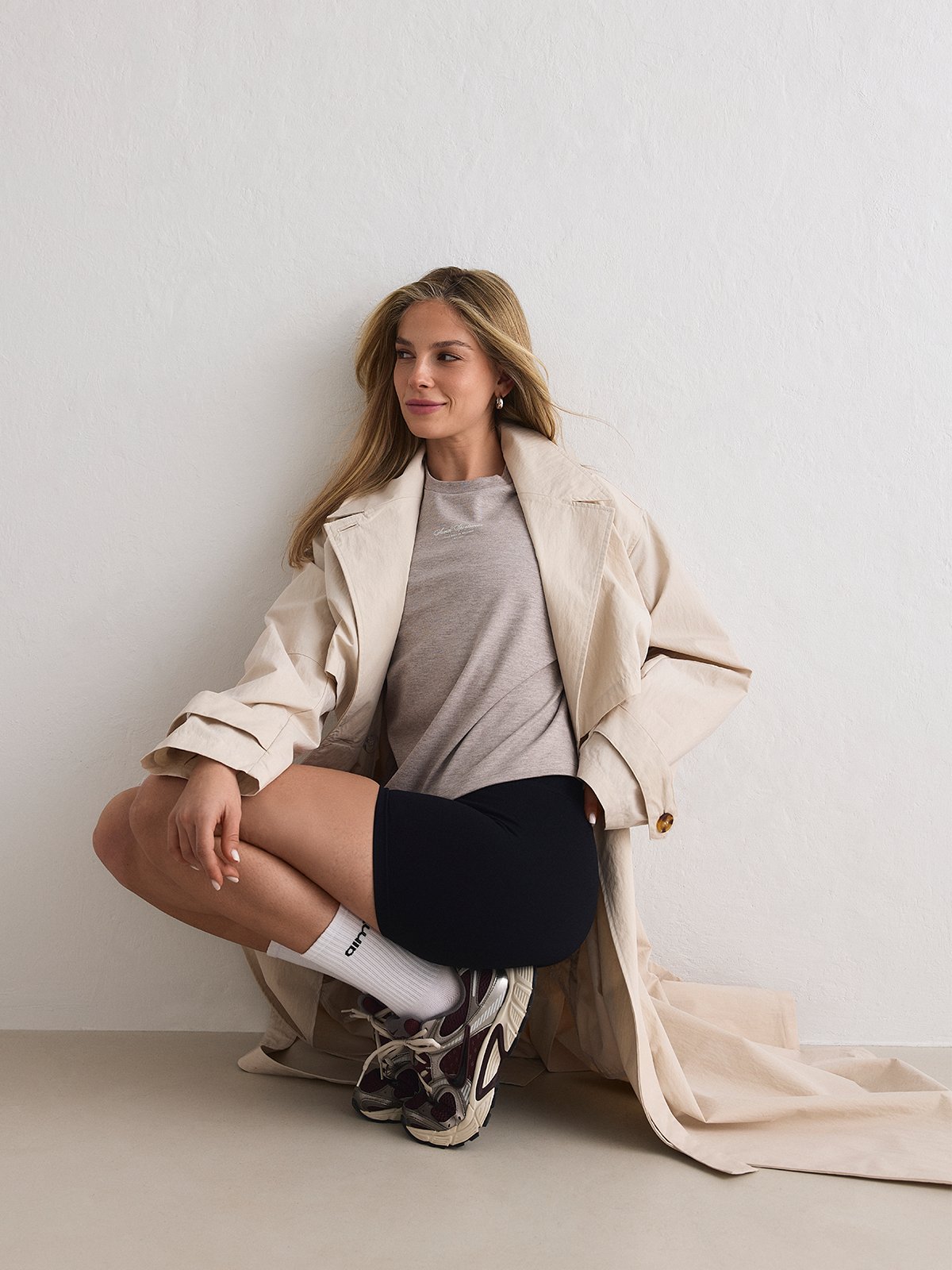 Aim'n Script Boxy T-Shirt Espresso Melange