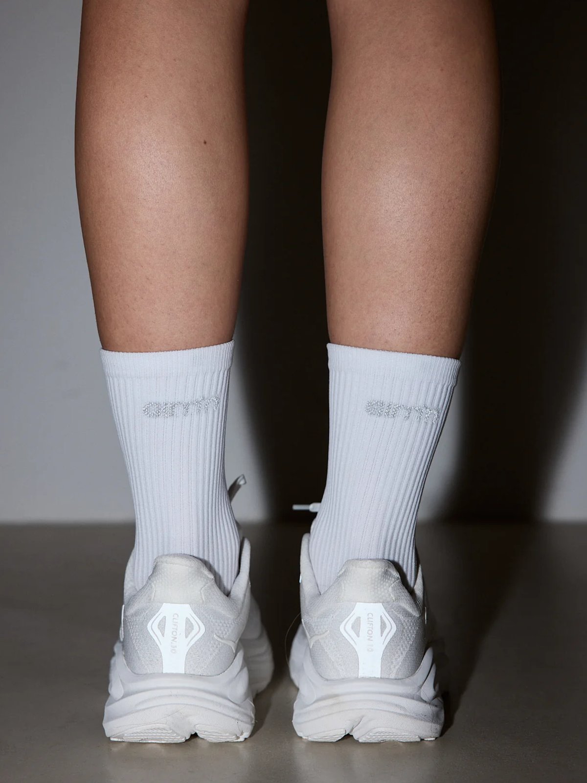 Aim'n Running Sock High White