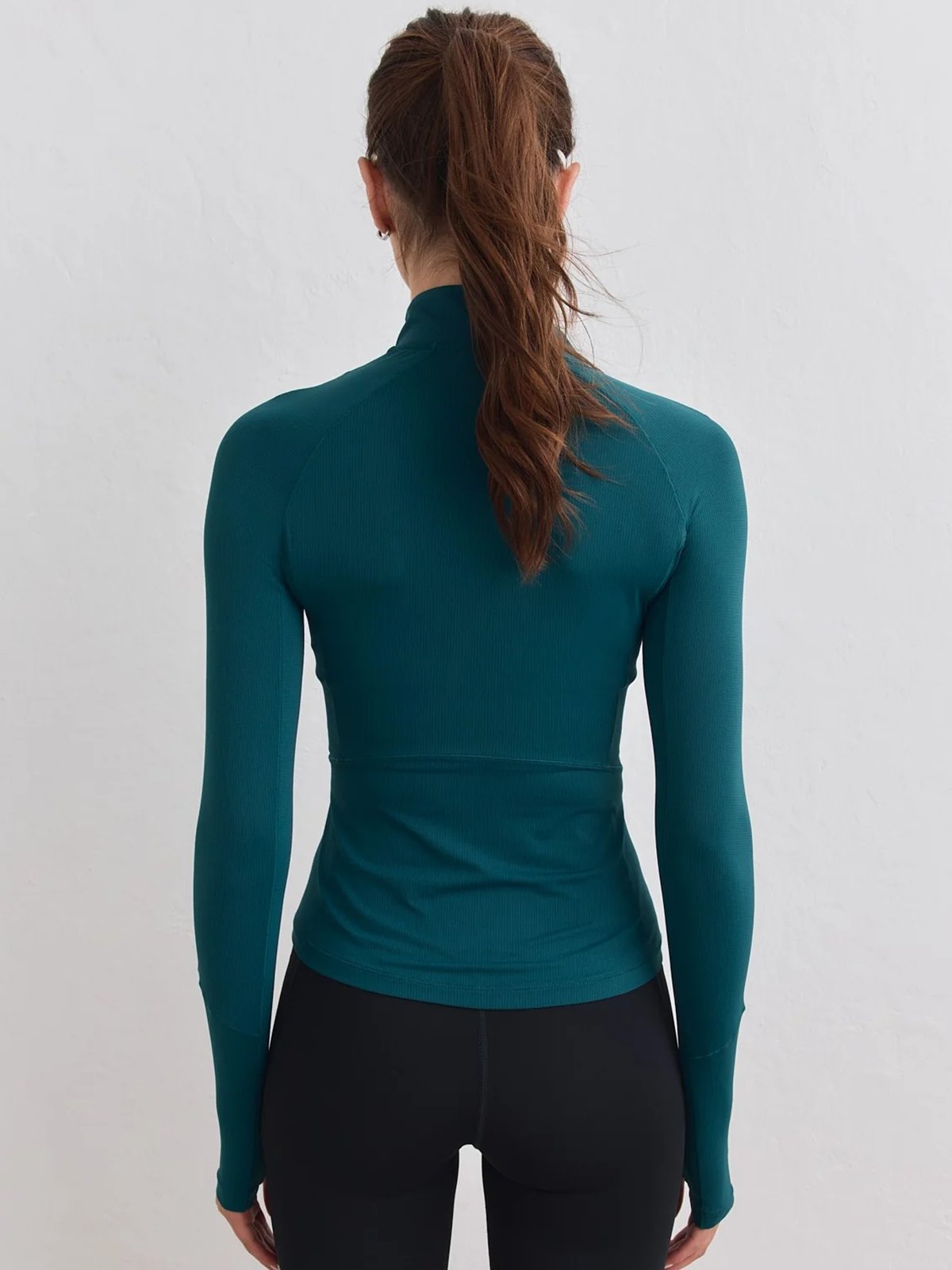 Aim'n Running Zip Long Sleeve Lagoon
