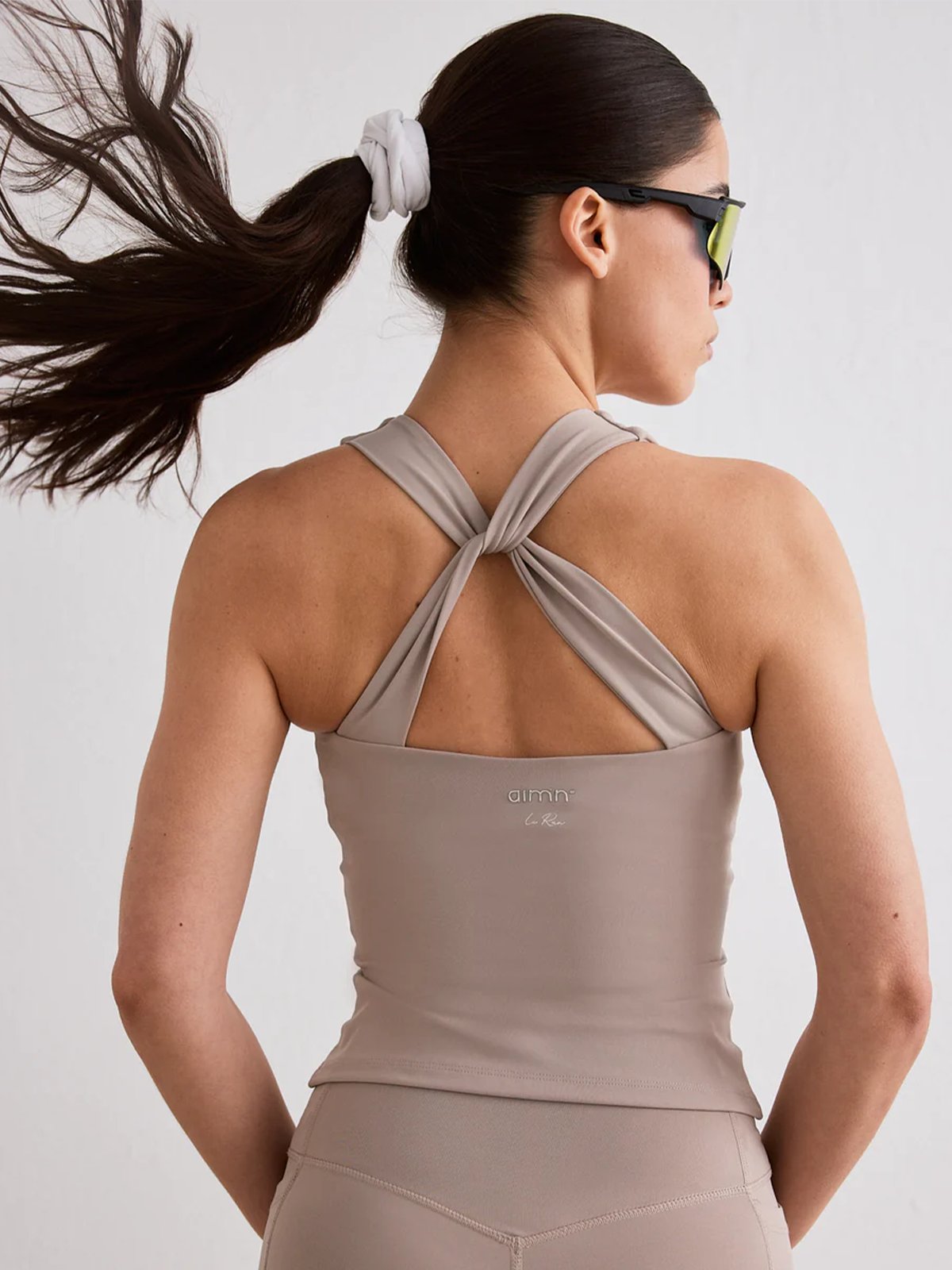 Aim'n Lunar Running Singlet Dark Clay