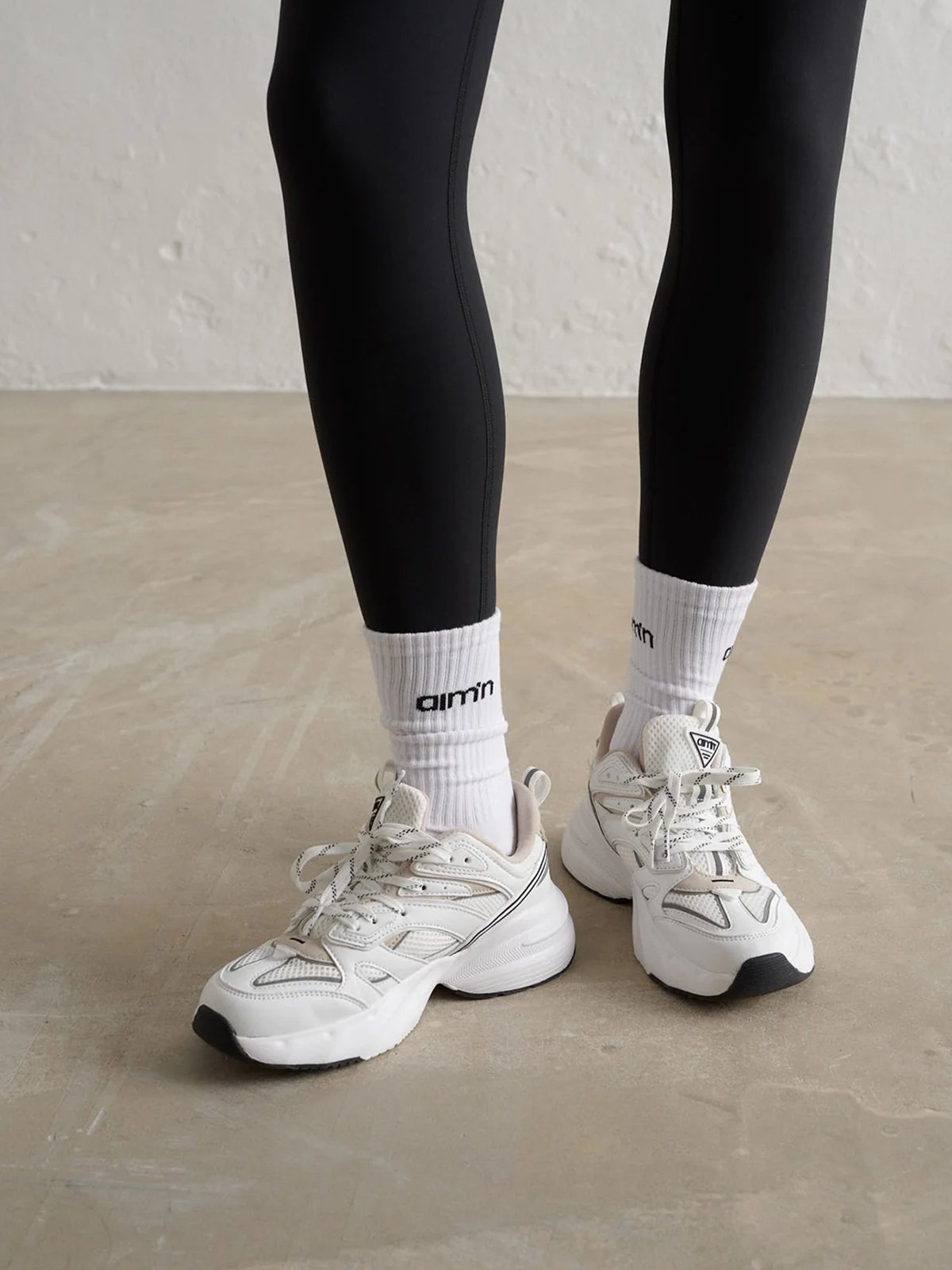 Aim'n Logo Ankle Socks 3-Pack White