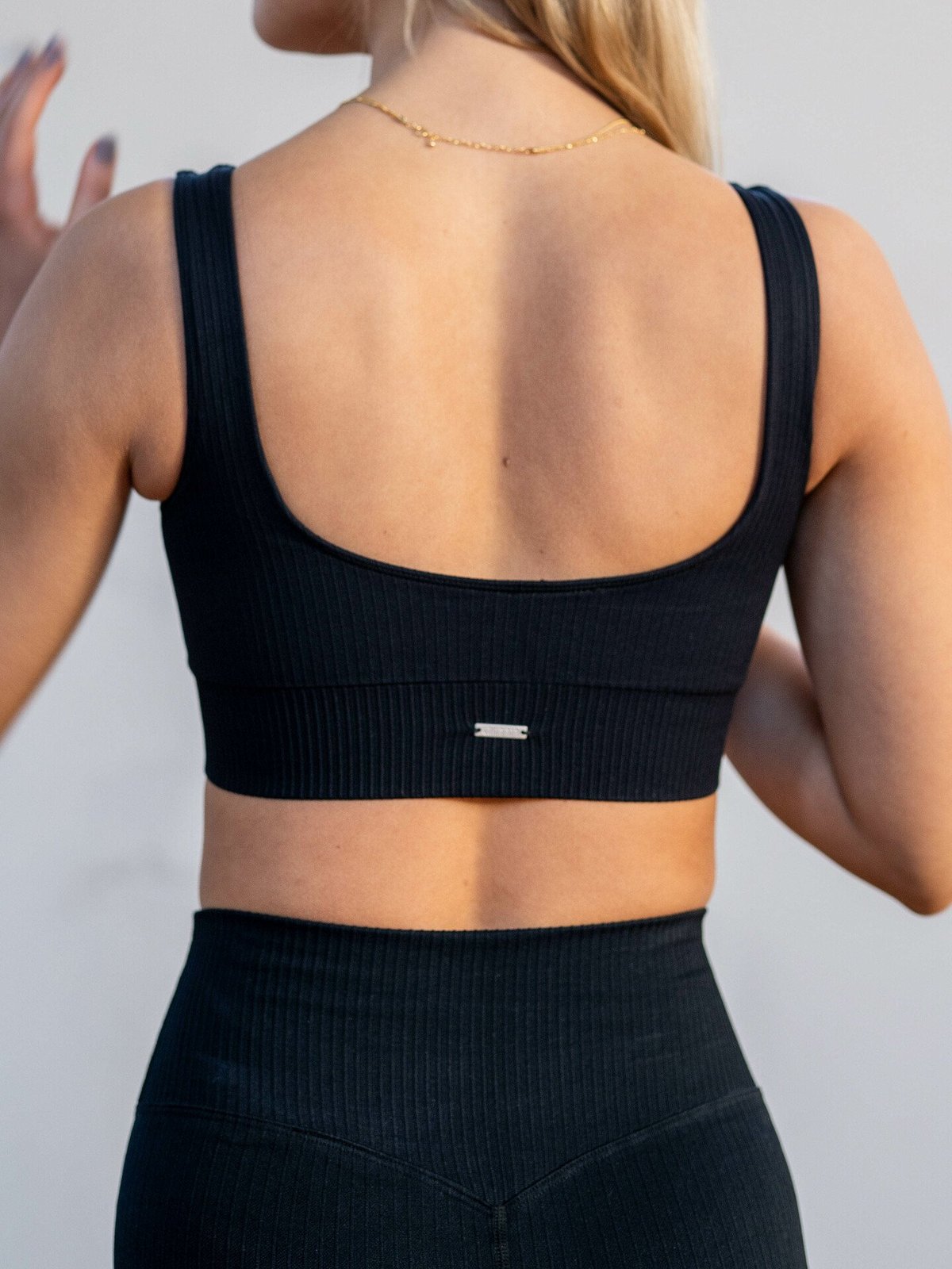 Aim'n Ribbed Seamless Bra Black