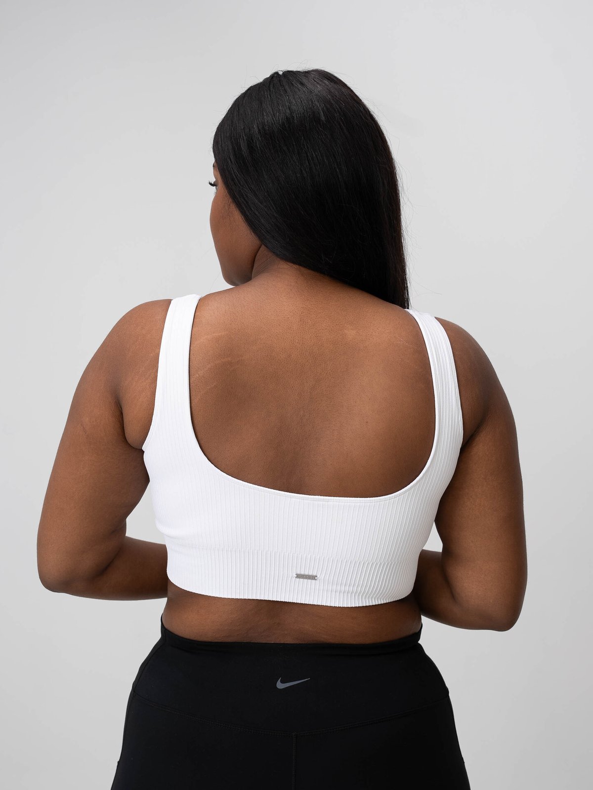 Aim'n Ribbed Seamless Bra White