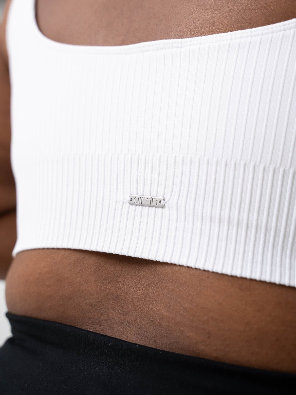 Aim'n Ribbed Seamless Bra White