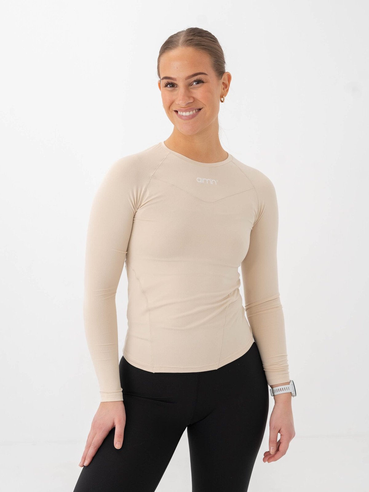 Aim'n Soft Basic Long Sleeve Cafe au Lait
