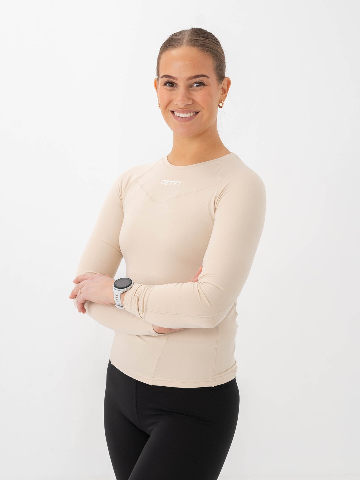 Aim'n Soft Basic Long Sleeve Cafe au Lait