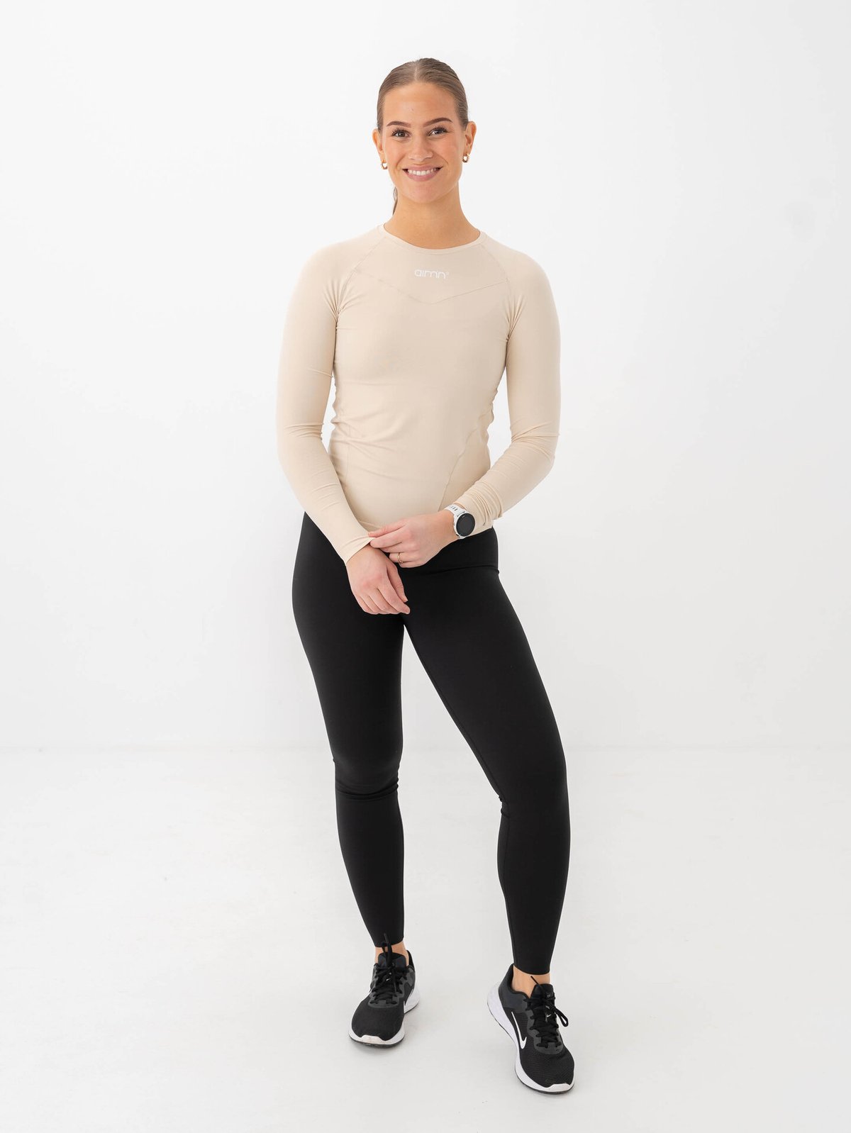 Aim'n Soft Basic Long Sleeve Cafe au Lait