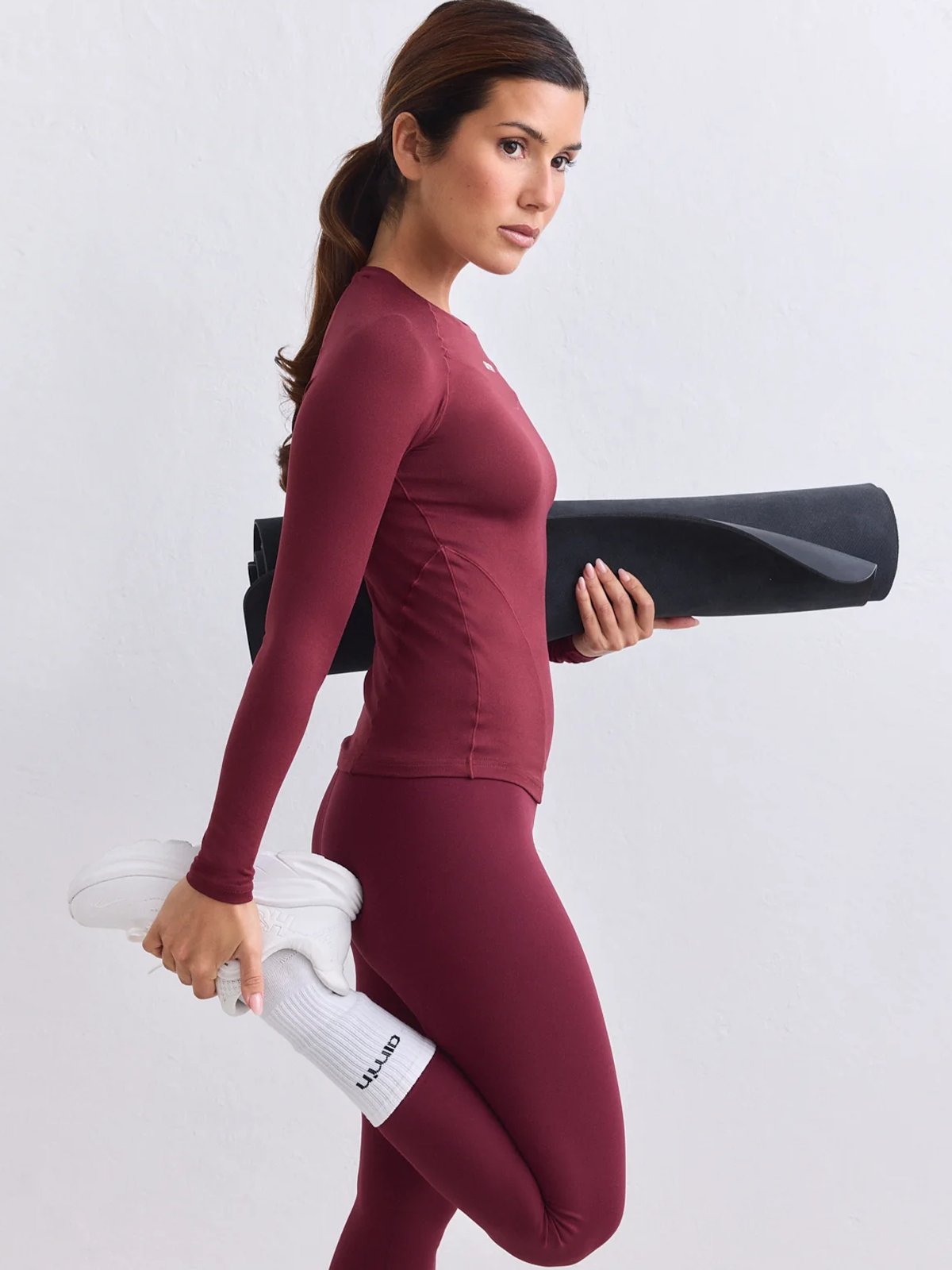 Aim'n Soft Basic Long Sleeve Merlot