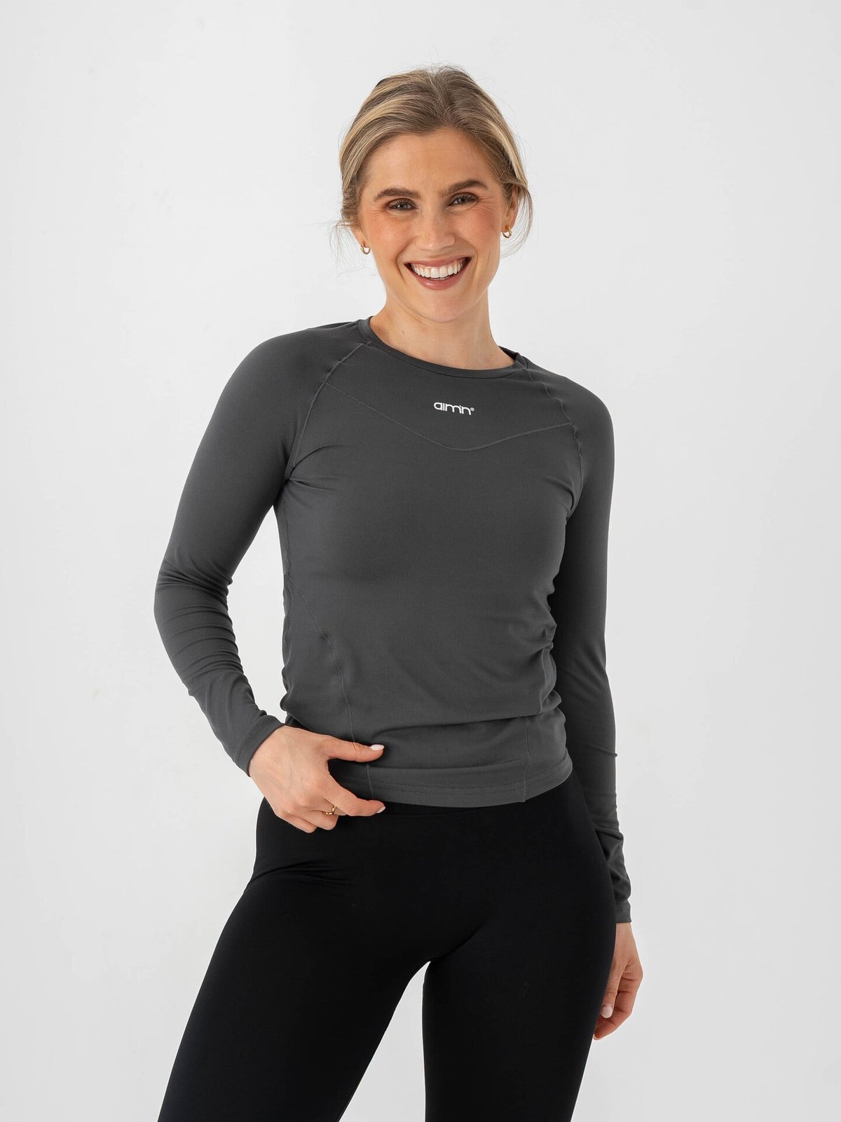 Aim'n Soft Basic Long Sleeve Shadow Grey
