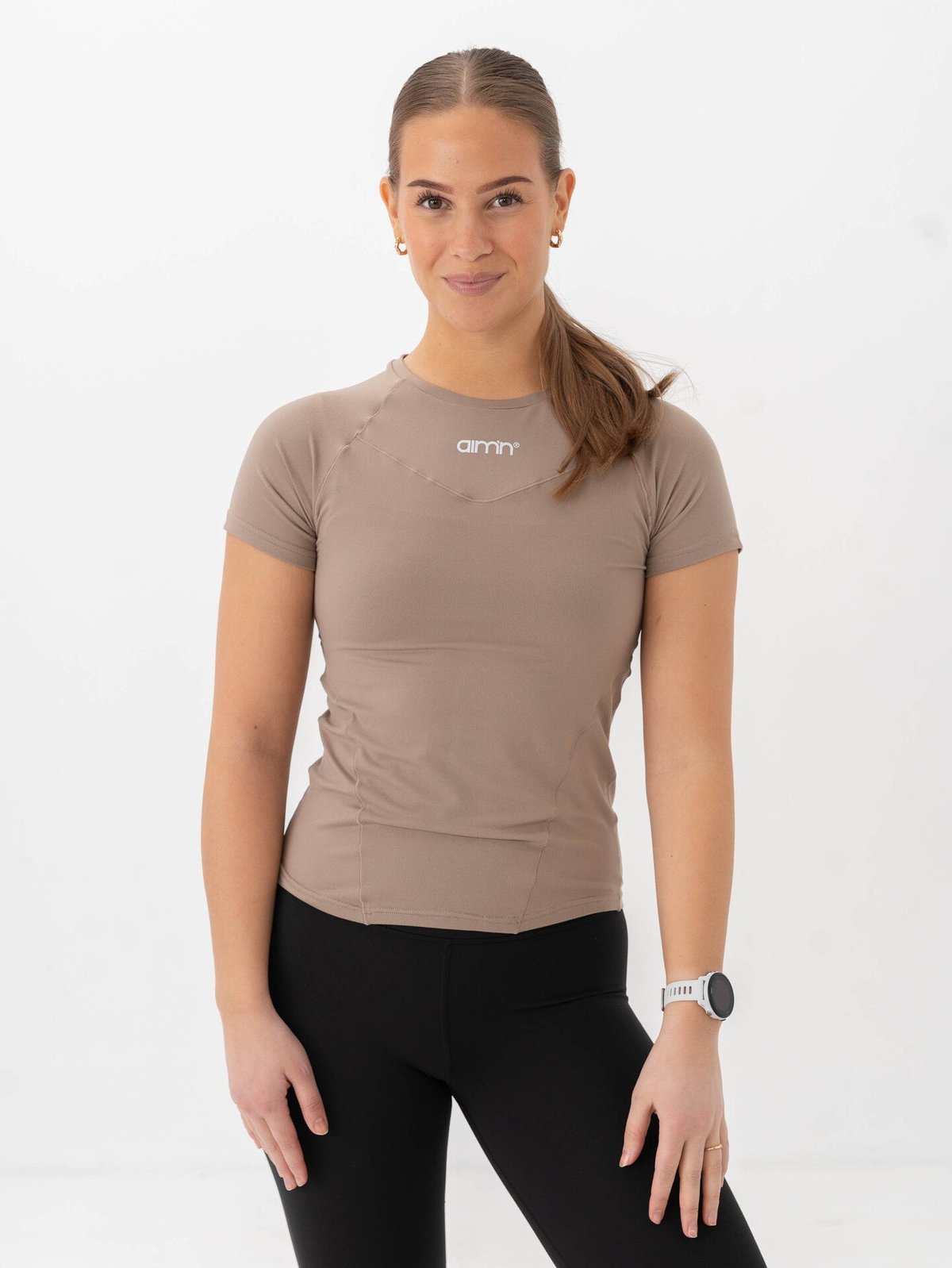 Aim'n Soft Basic Short Sleeve Espresso