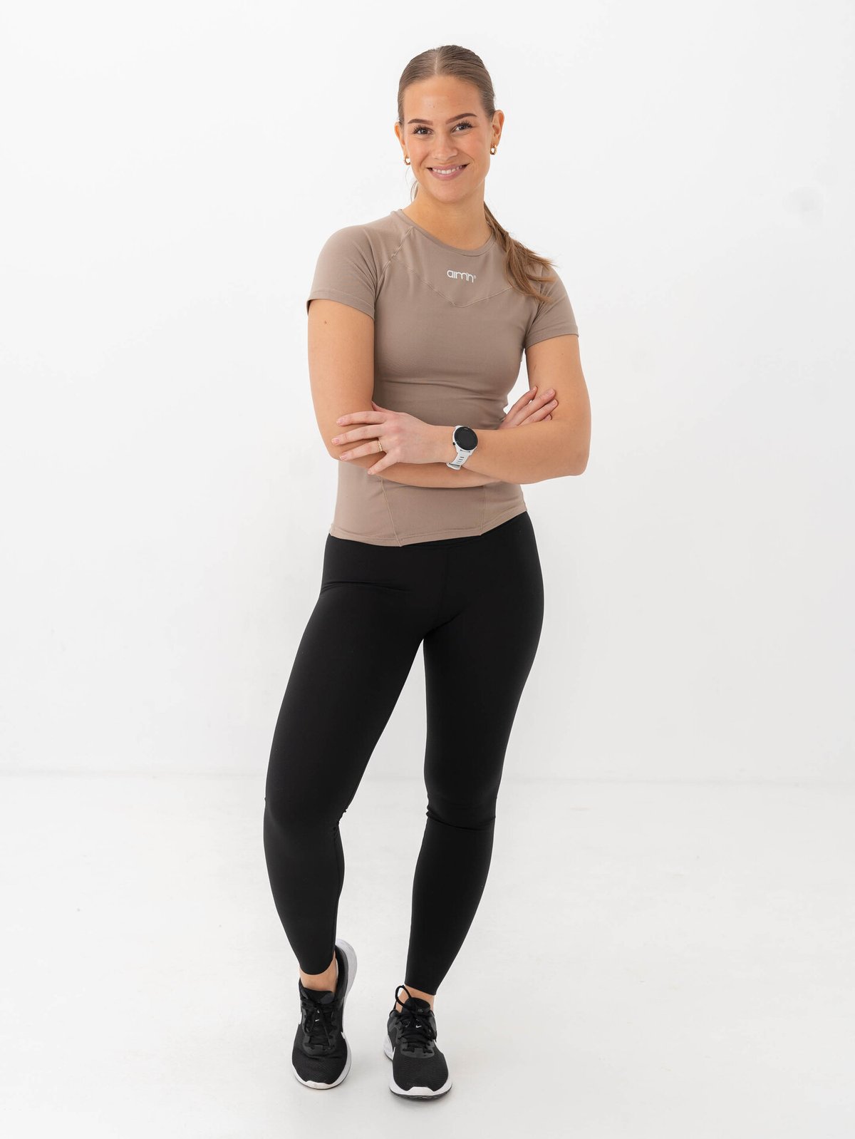 Aim'n Soft Basic Short Sleeve Espresso