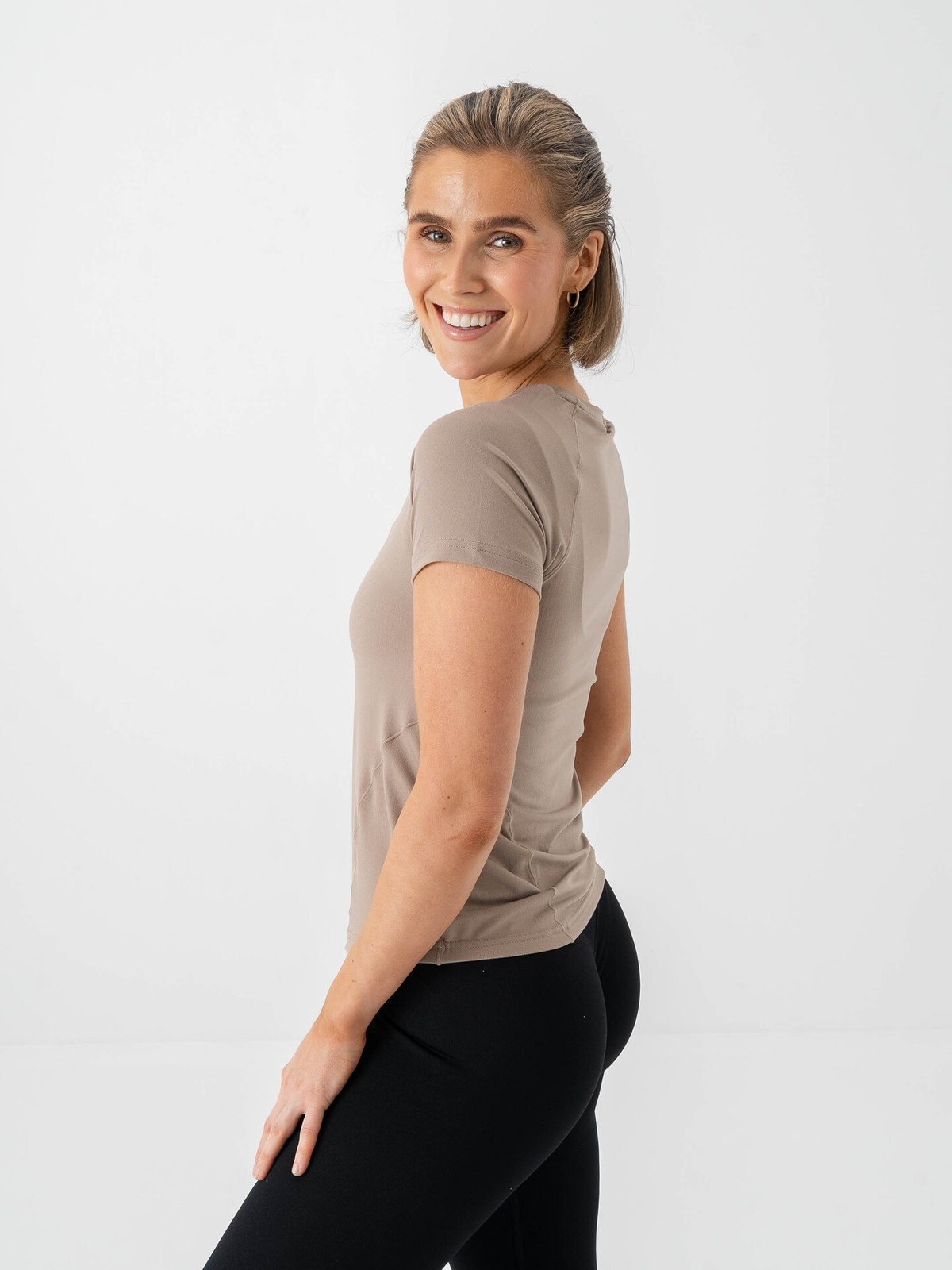 Aim'n Soft Basic Short Sleeve Espresso