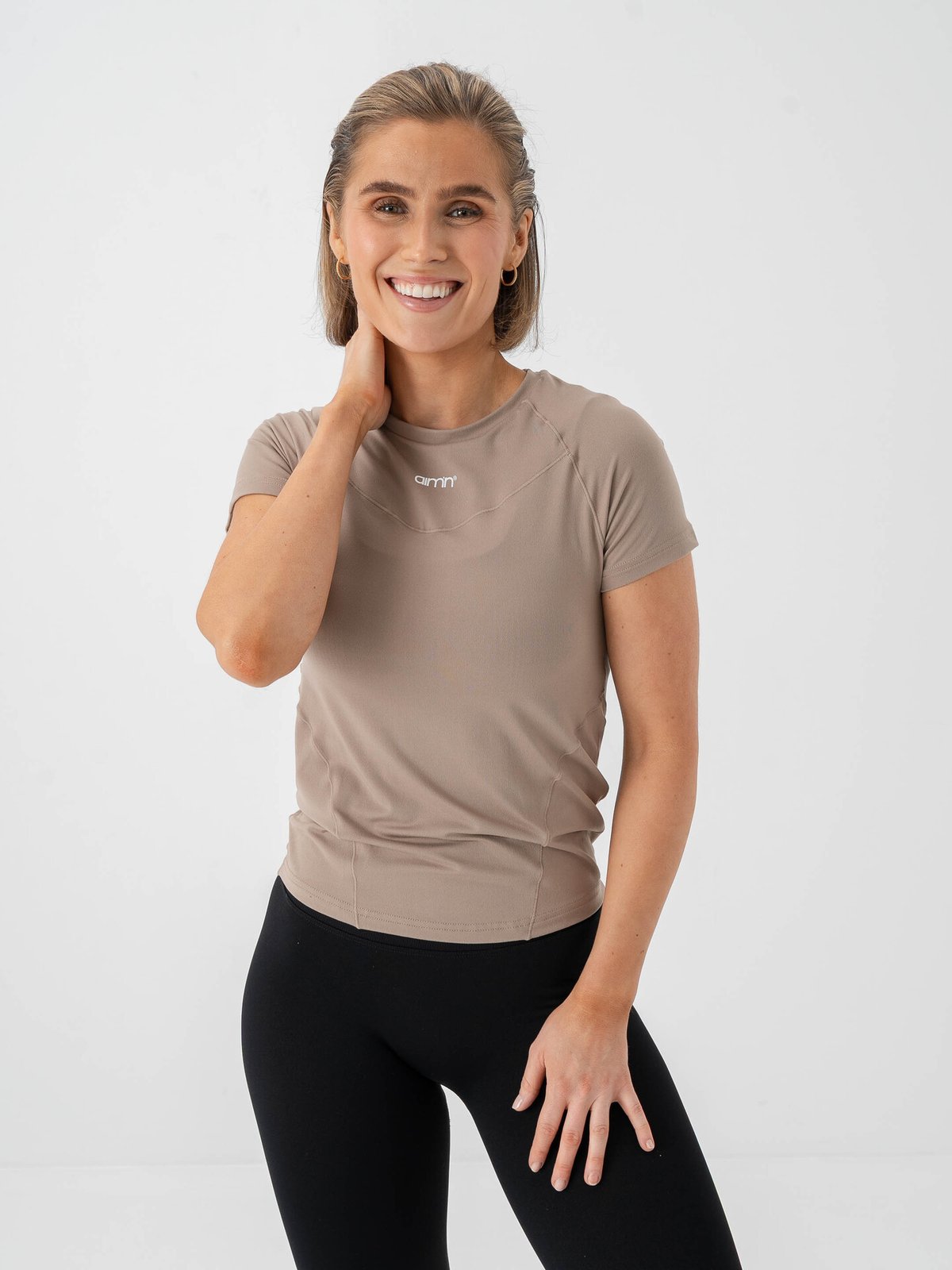 Aim'n Soft Basic Short Sleeve Espresso